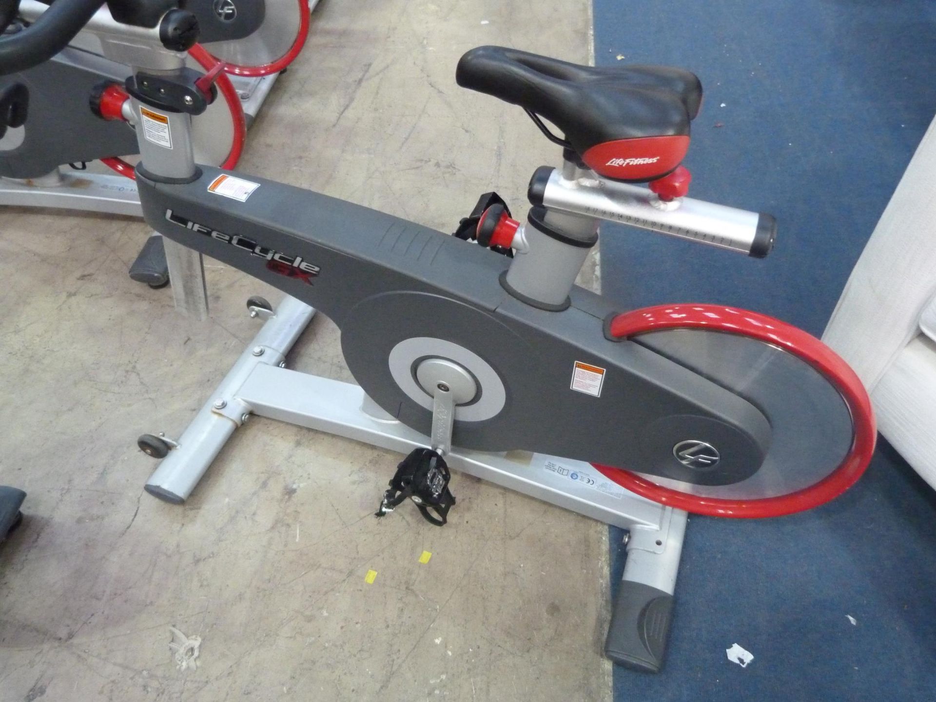 * 1 x Life Cycle GX Spinning Bike Model LCGX Adjustable Seat and Handle Bars Complete with Digital - Image 2 of 3