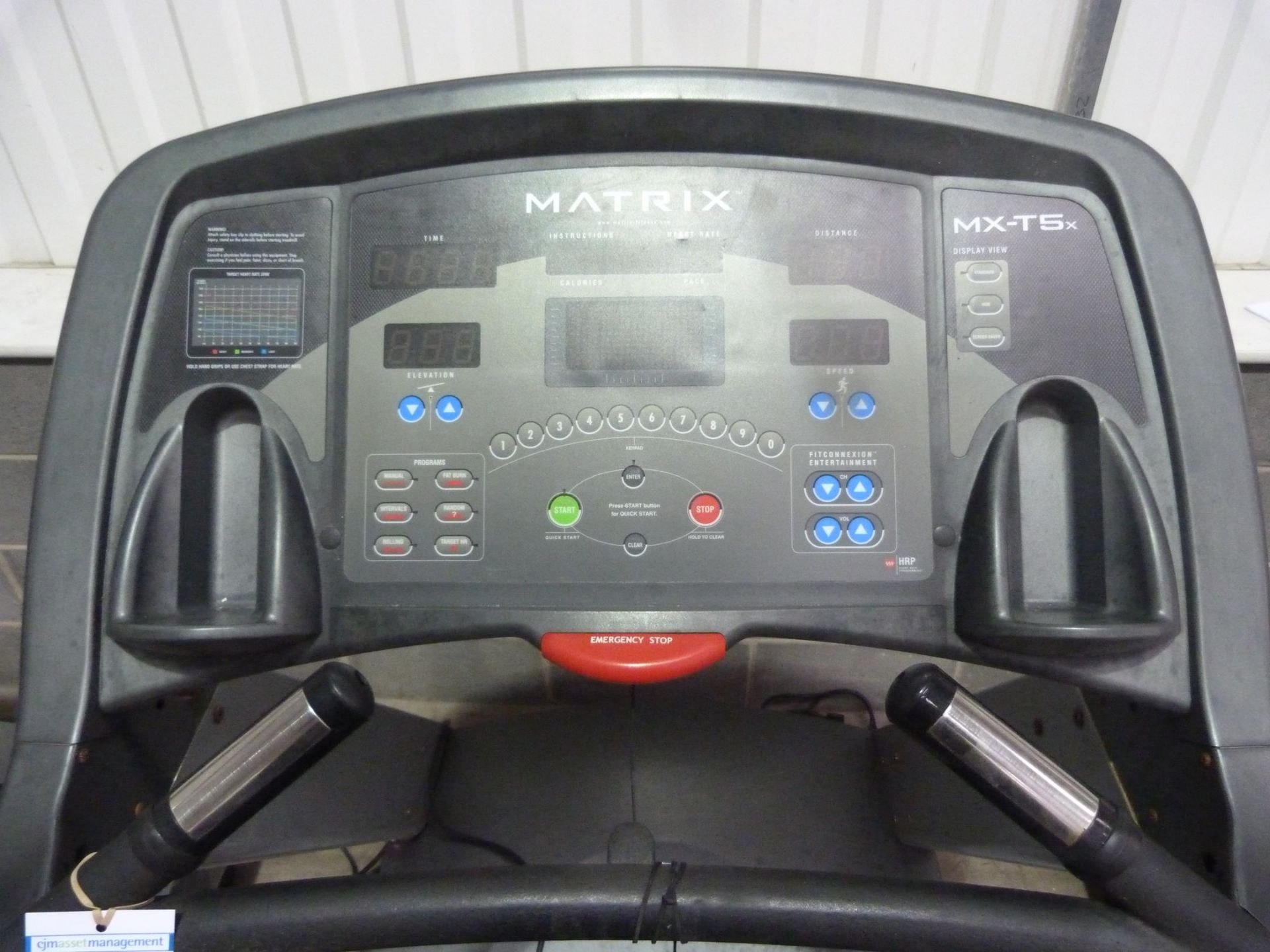 * A Matrix MX-T5x Treadmill, S/N MTM65CM2T5X00446, spares/repair. Please note there is a £5 plus VA - Image 2 of 2