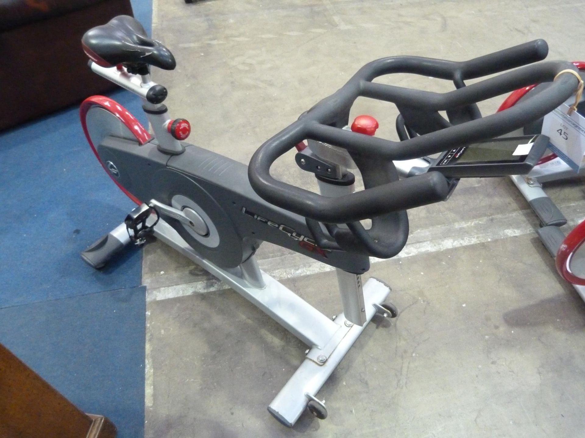 * 1 x Life Cycle GX Spinning Bike Model LCGX Adjustable Seat and Handle Bars Complete with Digital - Image 2 of 3