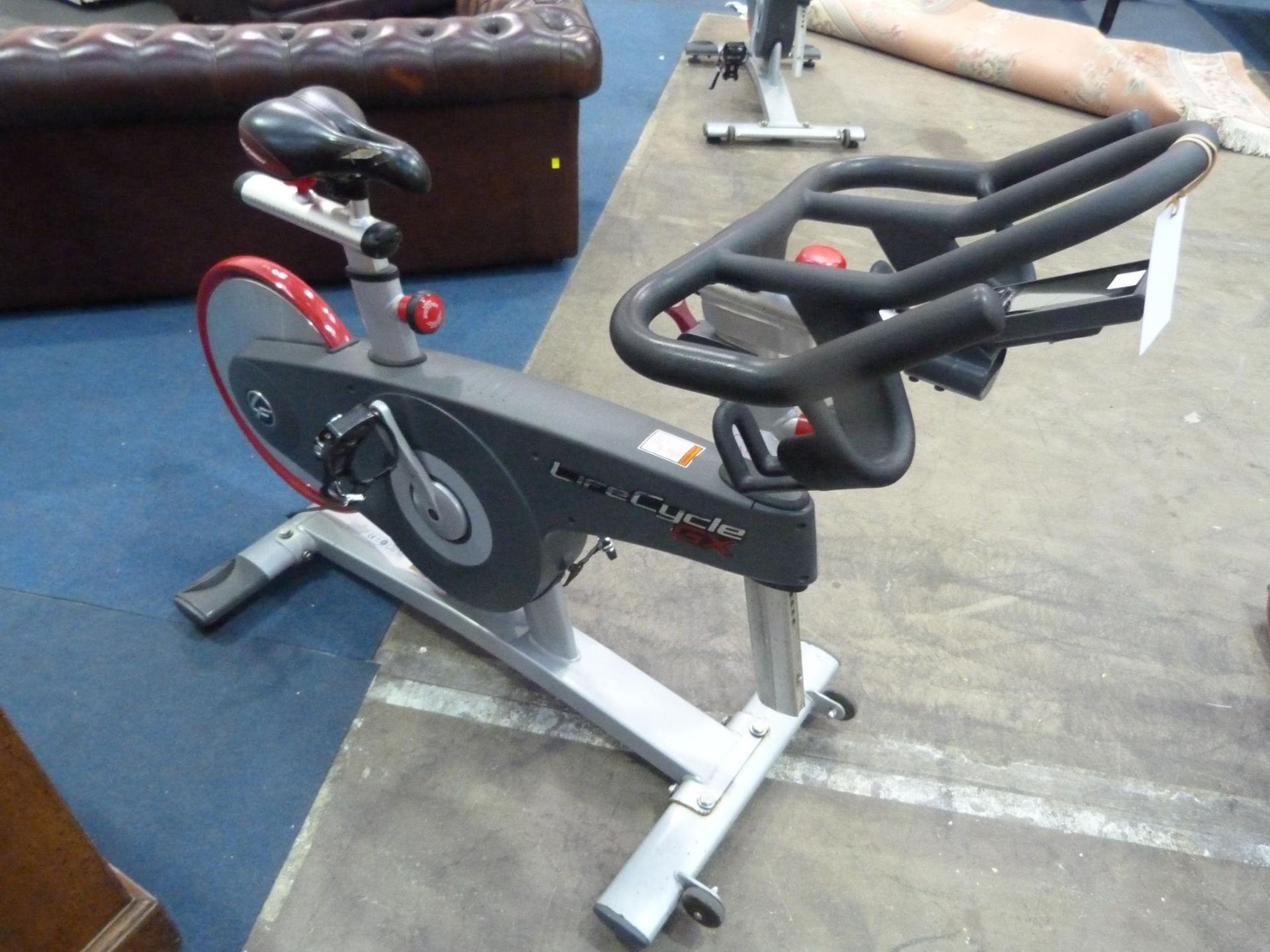 * 1 x Life Cycle GX Spinning Bike Model LCGX Adjustable Seat and Handle Bars Complete with Digital - Image 2 of 3