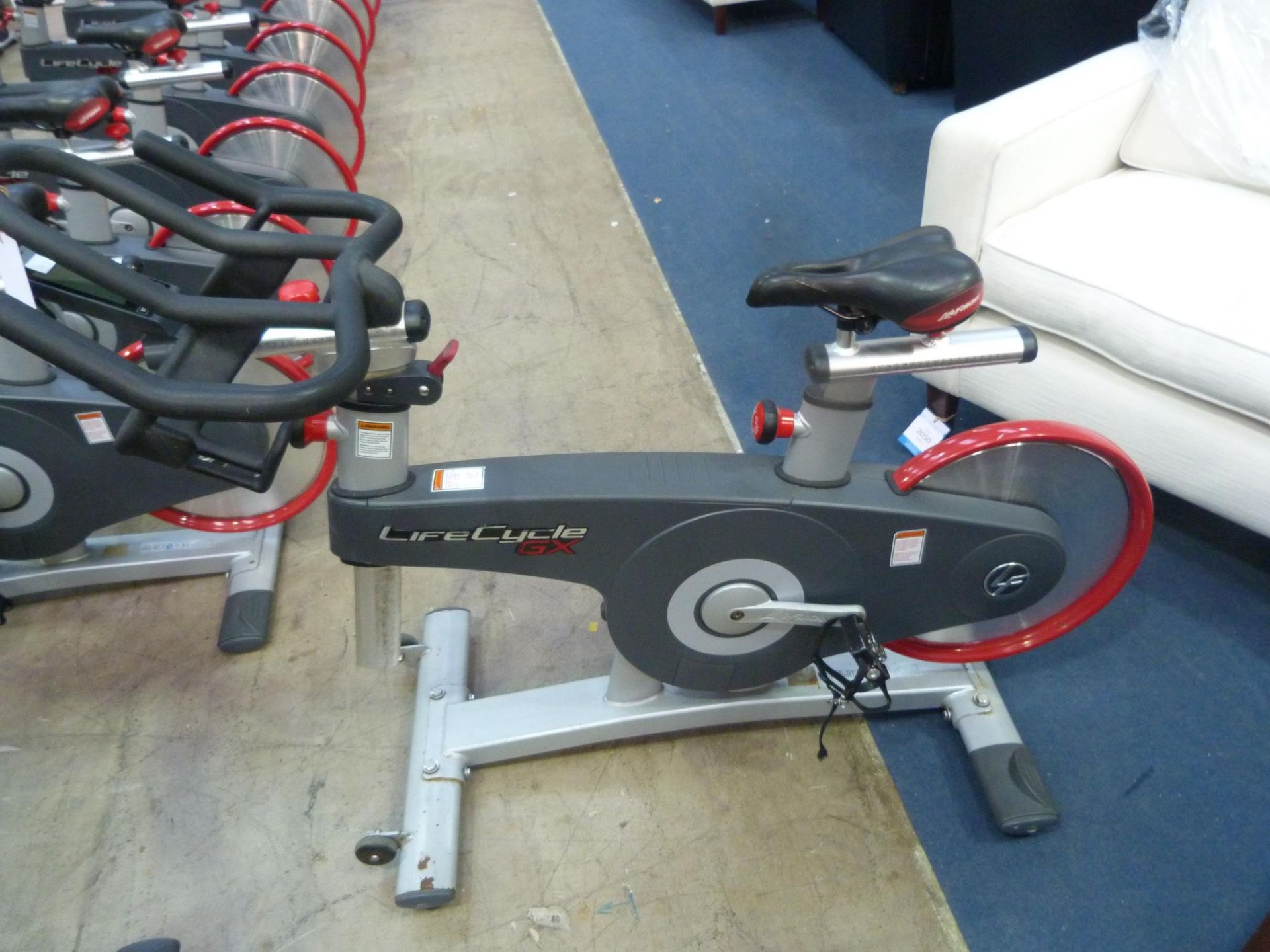 * 1 x Life Cycle GX Spinning Bike Model LCGX Adjustable Seat and Handle Bars Complete with Digital - Image 2 of 3