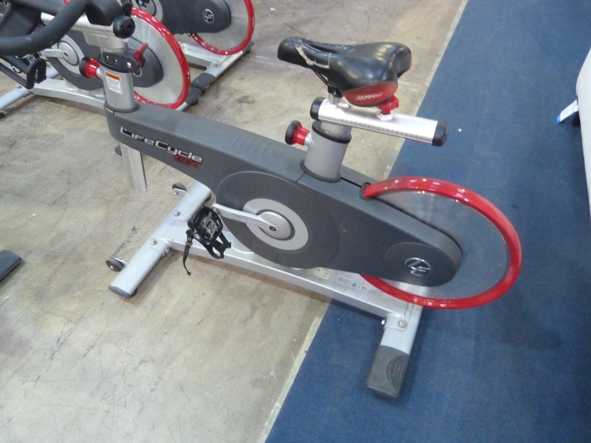 * 1 x Life Cycle GX Spinning Bike Model LCGX Adjustable Seat and Handle Bars Complete with Digital - Image 2 of 3