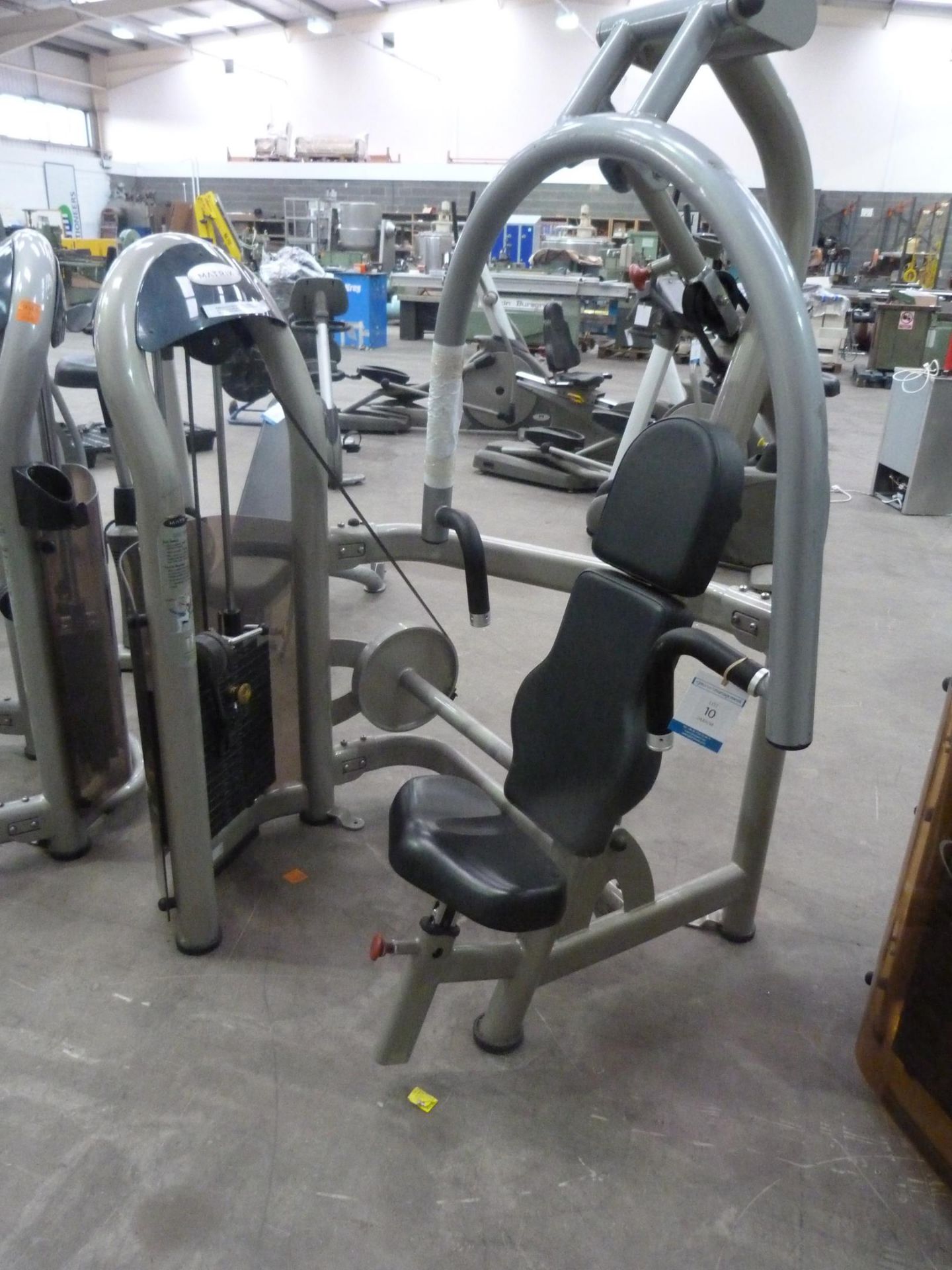 * A Matrix Chest Press. Please note there is a £5 plus VAT lift out fee with this lot.