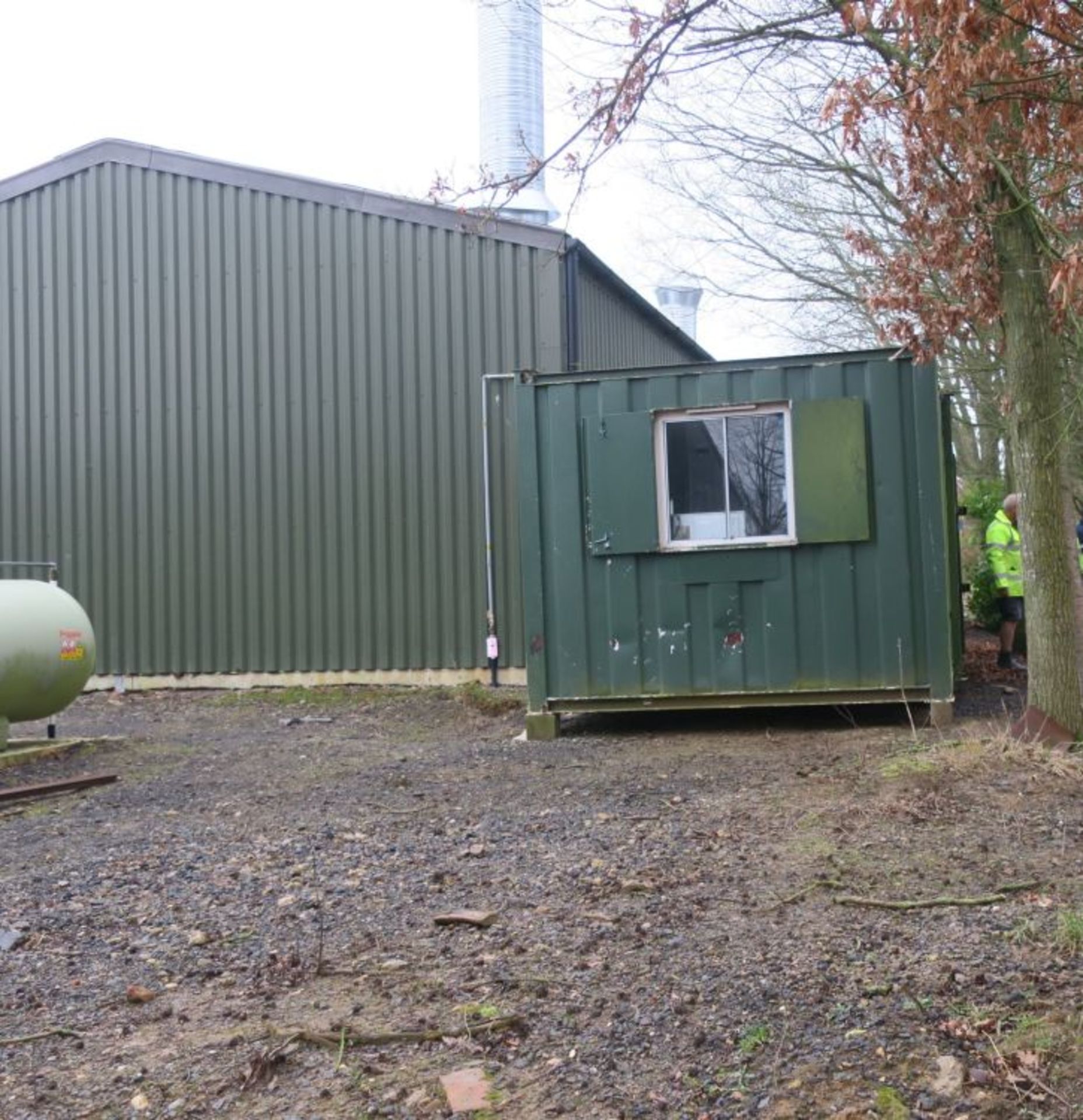 * Site Storage Container with Personnel Door (and Inner Door on Long Side and Steel Shuttered