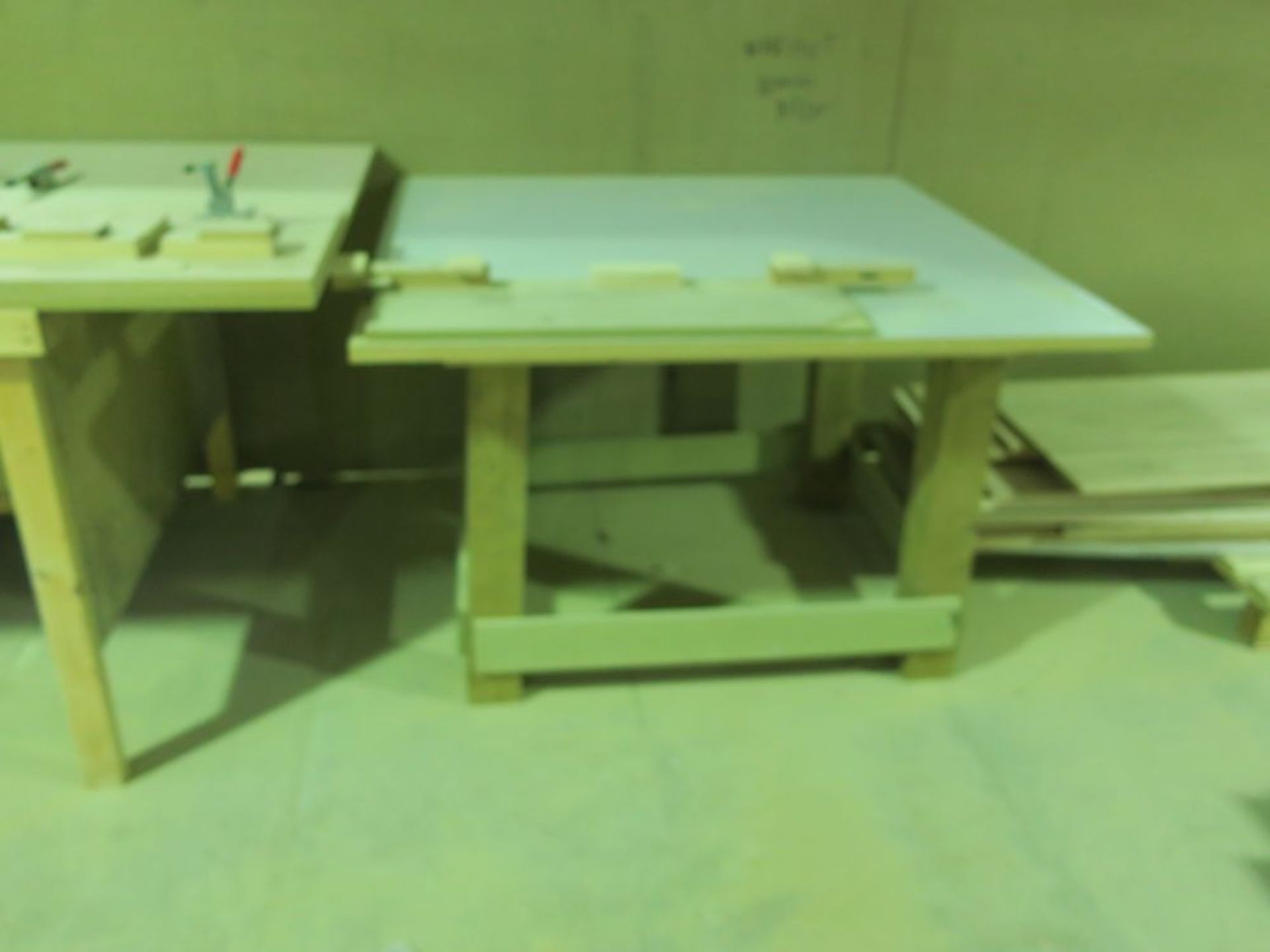 * Vacuum Press Table (3.5m x 1.5m) , Timber Workbench with Dust Extraction and another Timber - Image 3 of 14