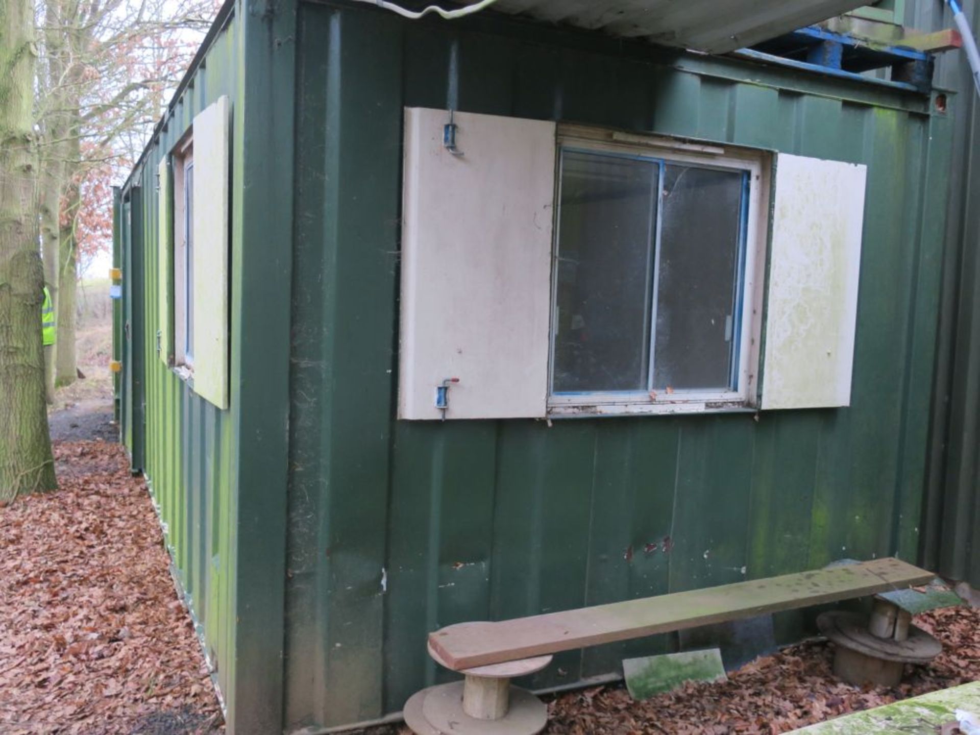 * Site Storage Container with Personnel Door (and Inner Door on Long Side and Steel Shuttered - Image 3 of 8