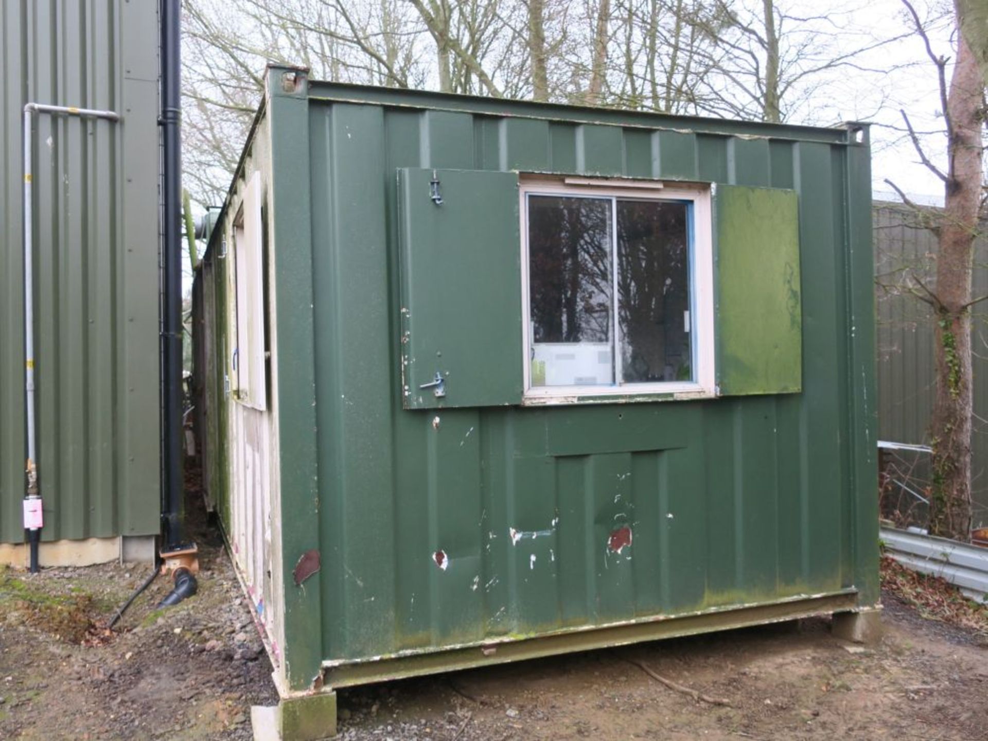 * Site Storage Container with Personnel Door (and Inner Door on Long Side and Steel Shuttered - Image 7 of 8