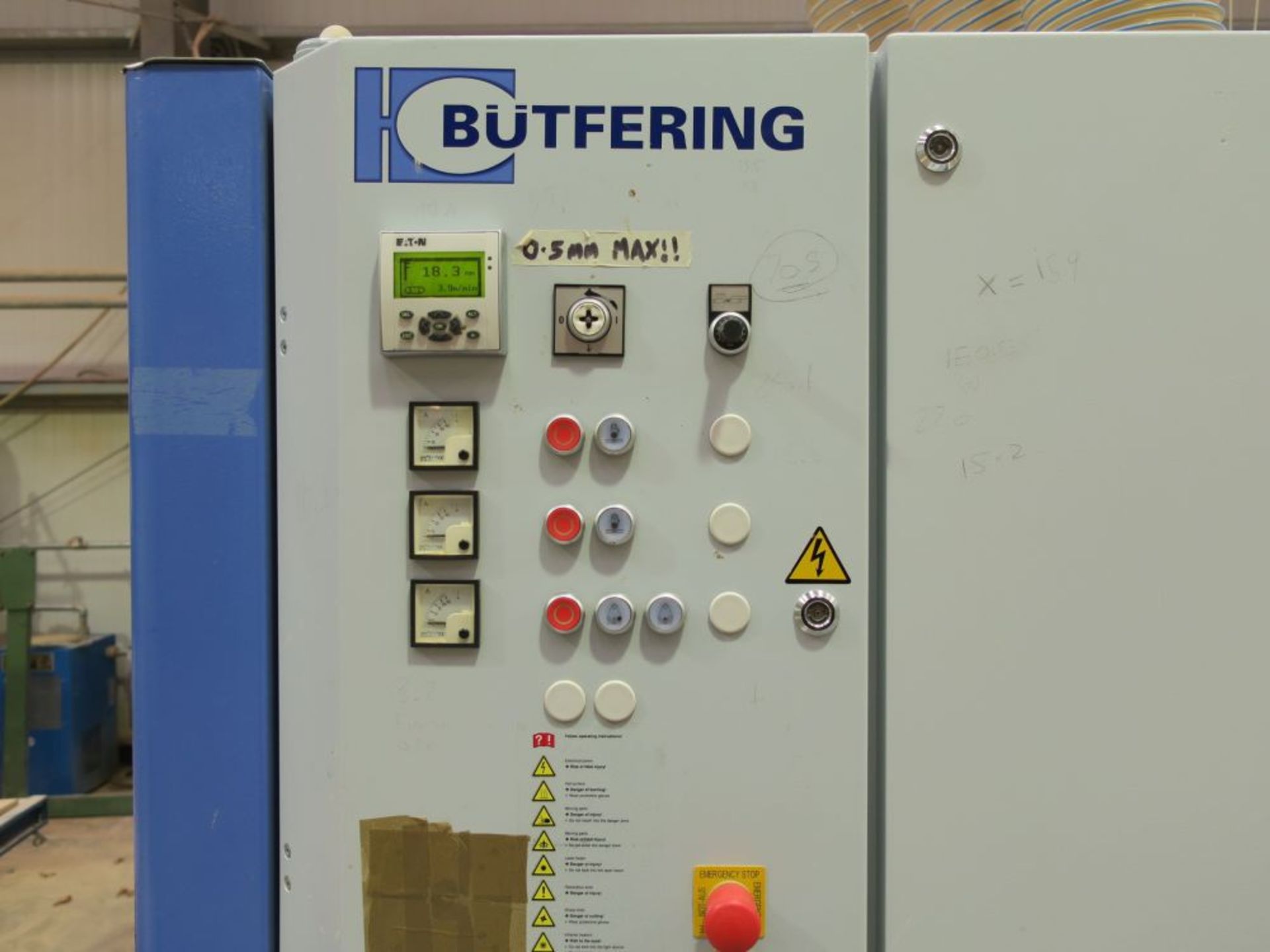 * 2012 Butfering Optimat 134SWT Three Belt Top Sander. Working Width 1100mm. Please note there is - Image 3 of 7