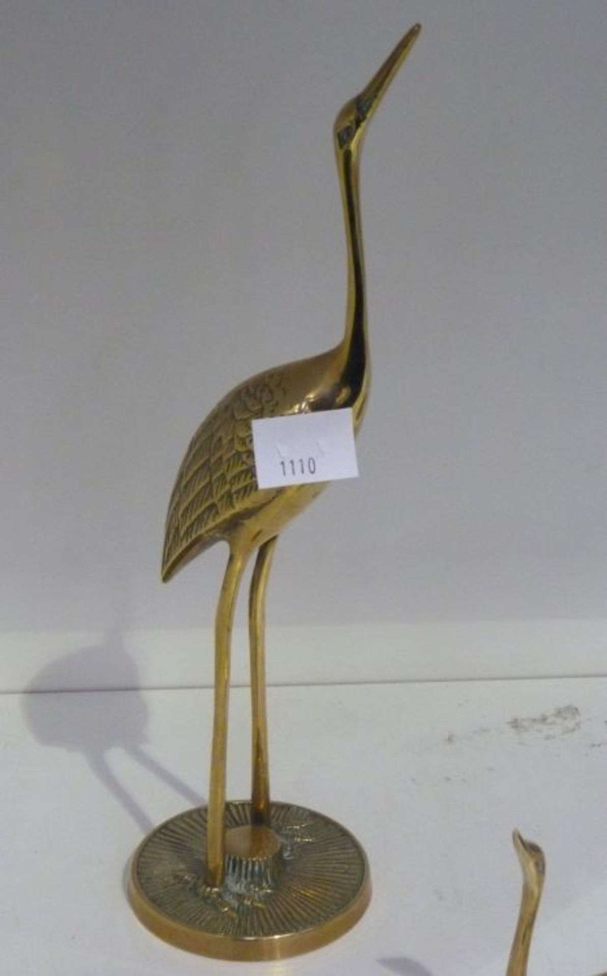 Two Solid Brass Herons, together with four Solid Brass Swans (6) (Est. £20-£30) - Image 4 of 4