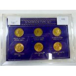 This is a Timed Online Auction on Bidspotter.co.uk, Click here to bid. A Cased Set of Six Sovereigns