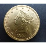 This is a Timed Online Auction on Bidspotter.co.uk, Click here to bid. USA 1895 $10 Gold Coin (