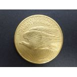 This is a Timed Online Auction on Bidspotter.co.uk, Click here to bid. USA 1908 $20 Gold Coin (