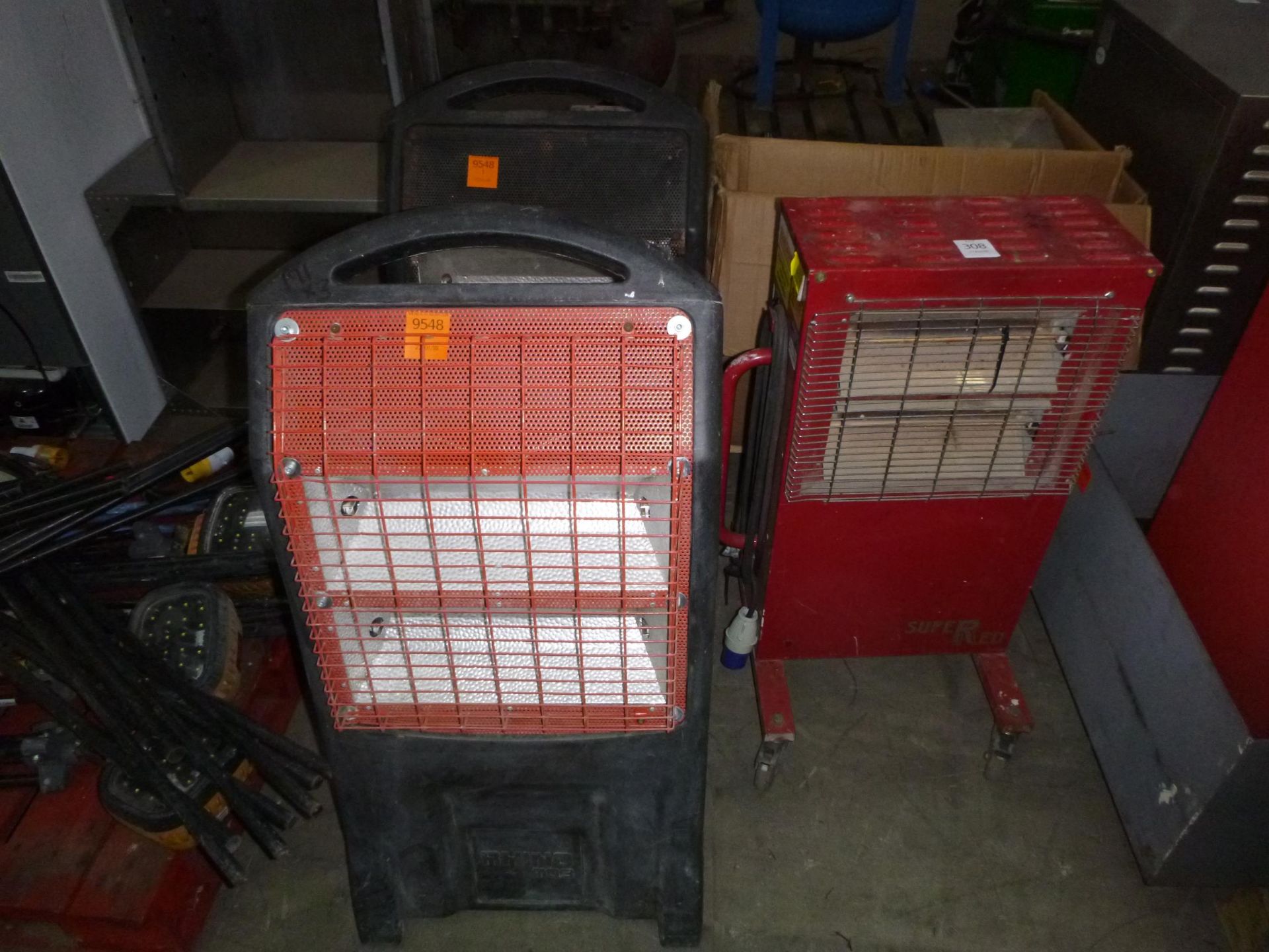 * 1 x Super Red 240V Heater 2 x Rhino TQ3 all spares or repairs