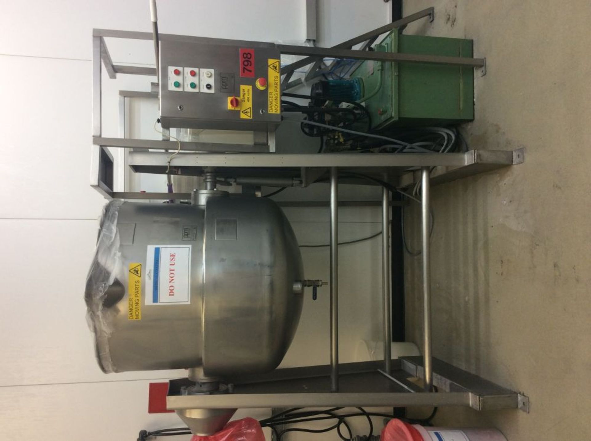 * A 500ltr Jacketed Stainless Steel Hydraulic Tipping Vessel ''With Power Pack'' No Mixing Unit. c/w - Image 6 of 10