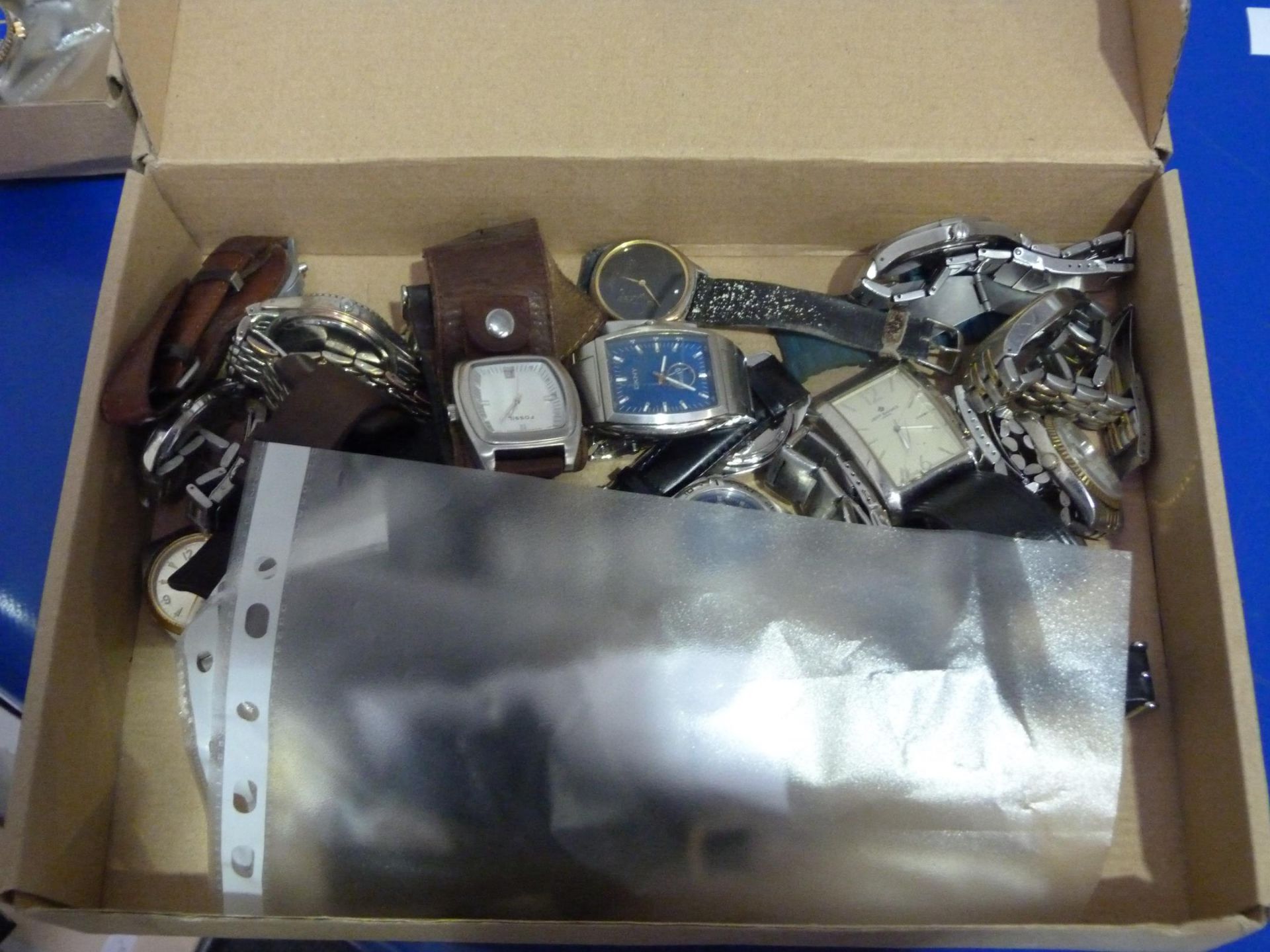 * Two Boxes to contain an Assortment of Watches from Seiko, Rotary, Diesel, Timberland, Fossil