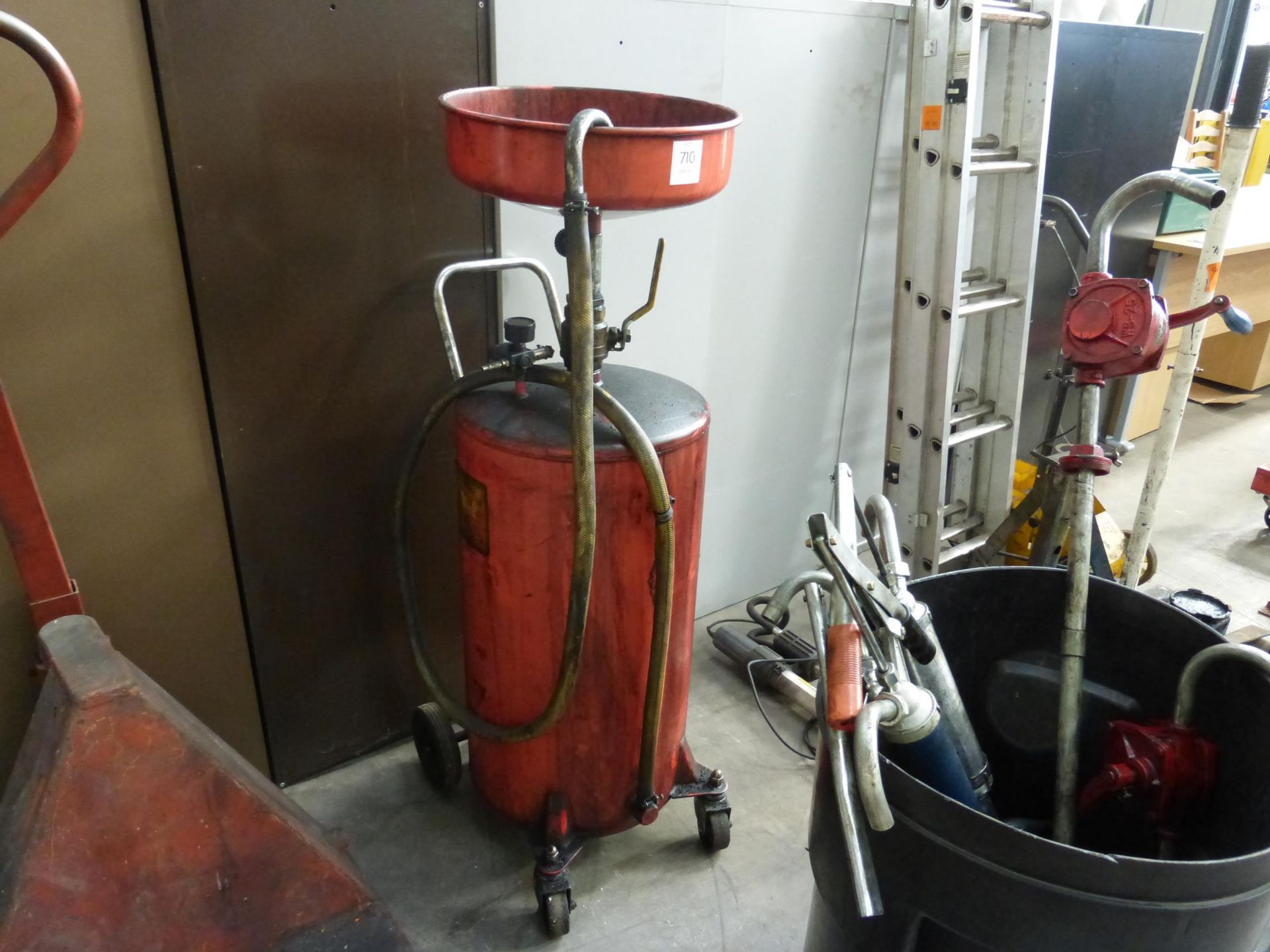 * Mobile Oil Drain Unit and Assorted Oil Pumps - Image 2 of 3