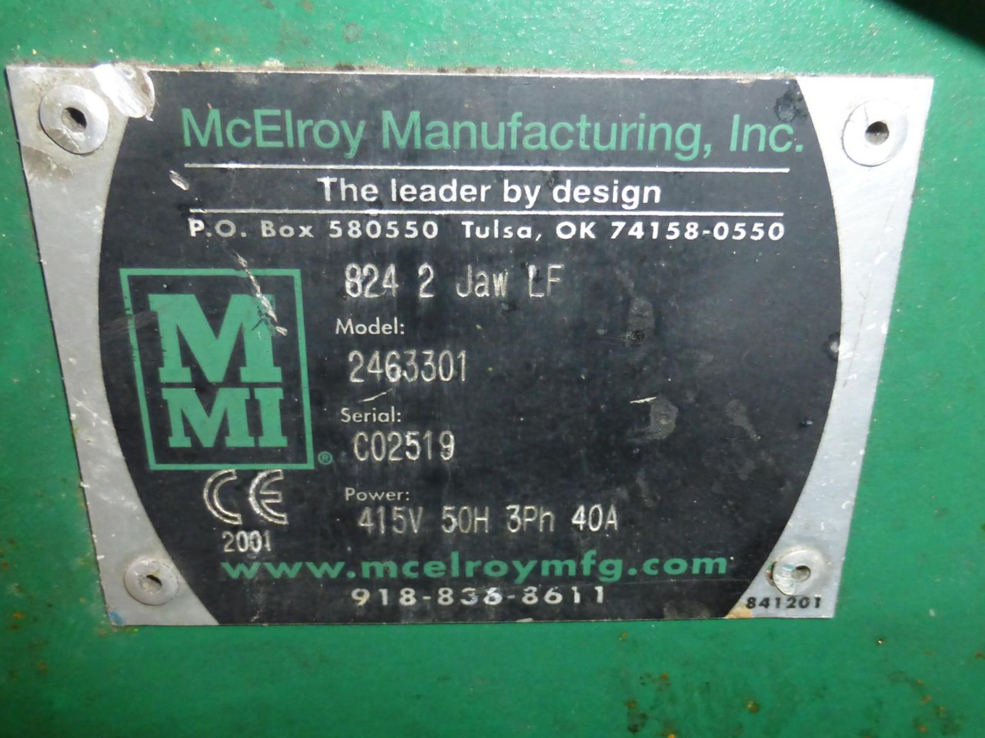 * McElroy Manufacturing 824 2 Jaw LF Butt Welder - Image 12 of 17