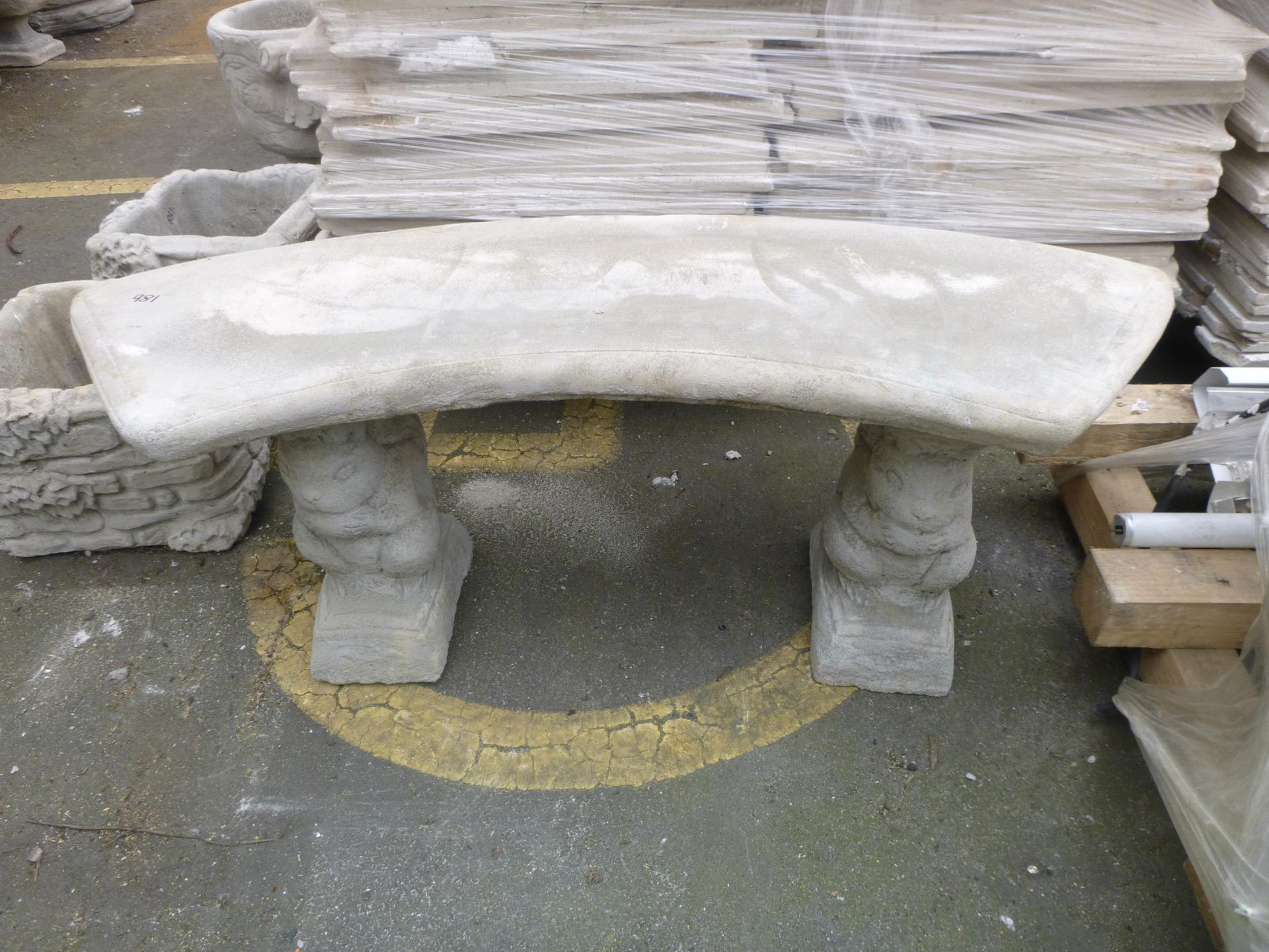 Curved Seat on Squirrel plinths