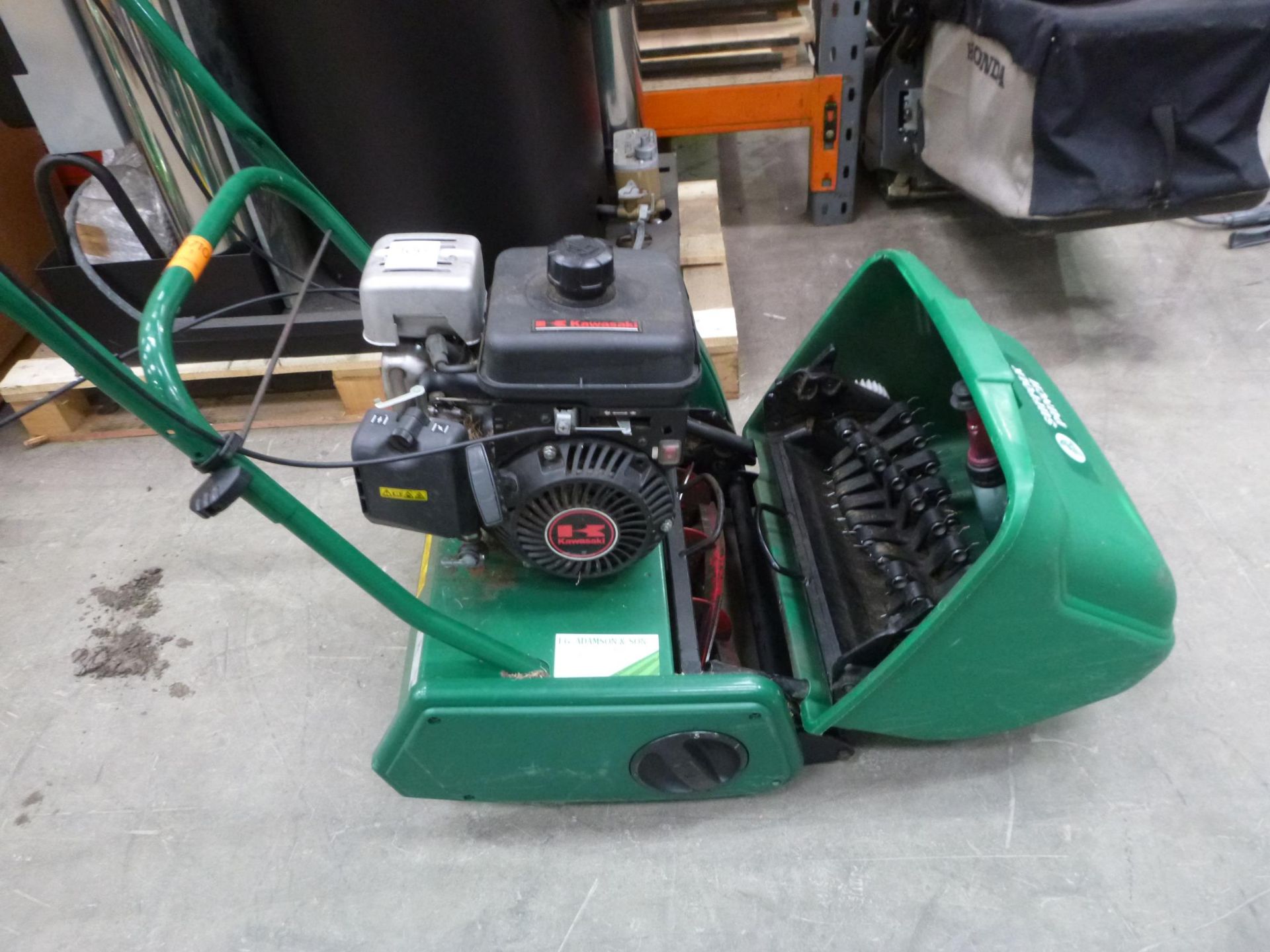 A Sufolk Punch Petro Cylinder 14SK Mower with Kawasaki Engine. - Image 2 of 3
