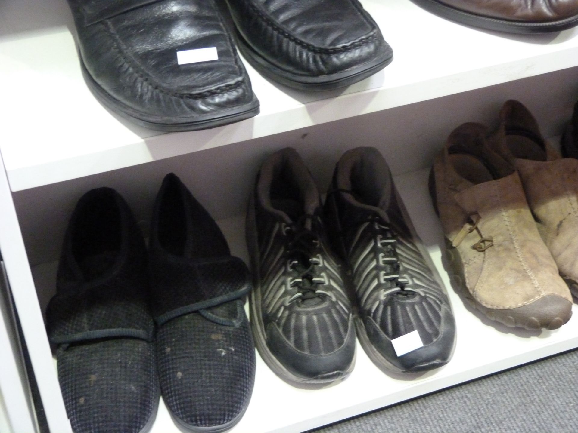 Two shelves to contain four pairs of mens Shoes, two pairs of Sandals and a pair of Slippers (all - Image 5 of 5