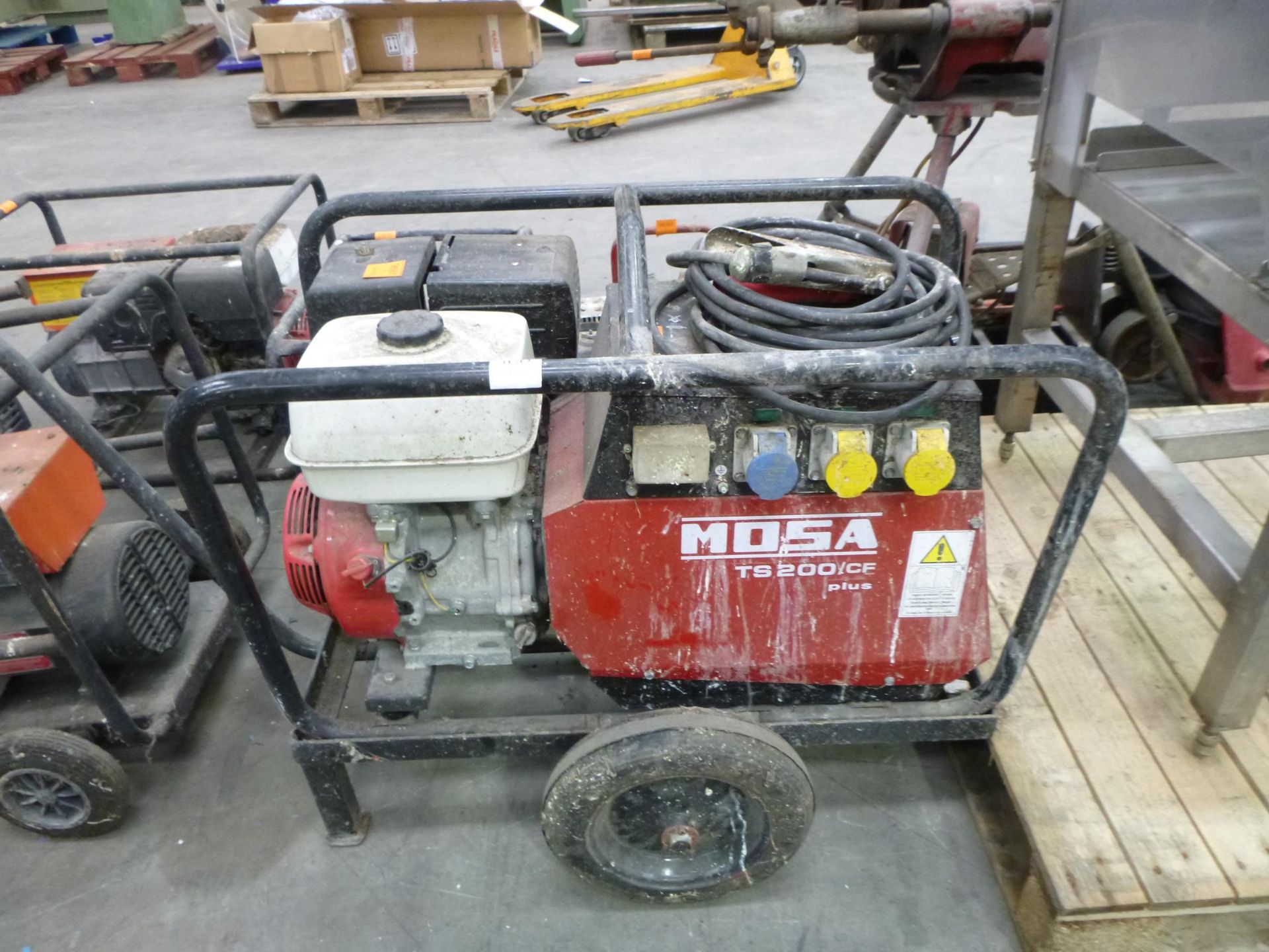 A Mosa TS200CF+ Welder/Generator Twin 110V Single 240V, Honda 13.0 Petrol.