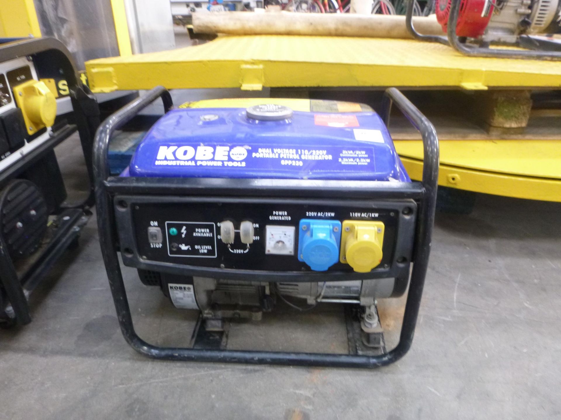 * A Kobe GPP230 dual voltage 110V/220V portable Petrol Generator