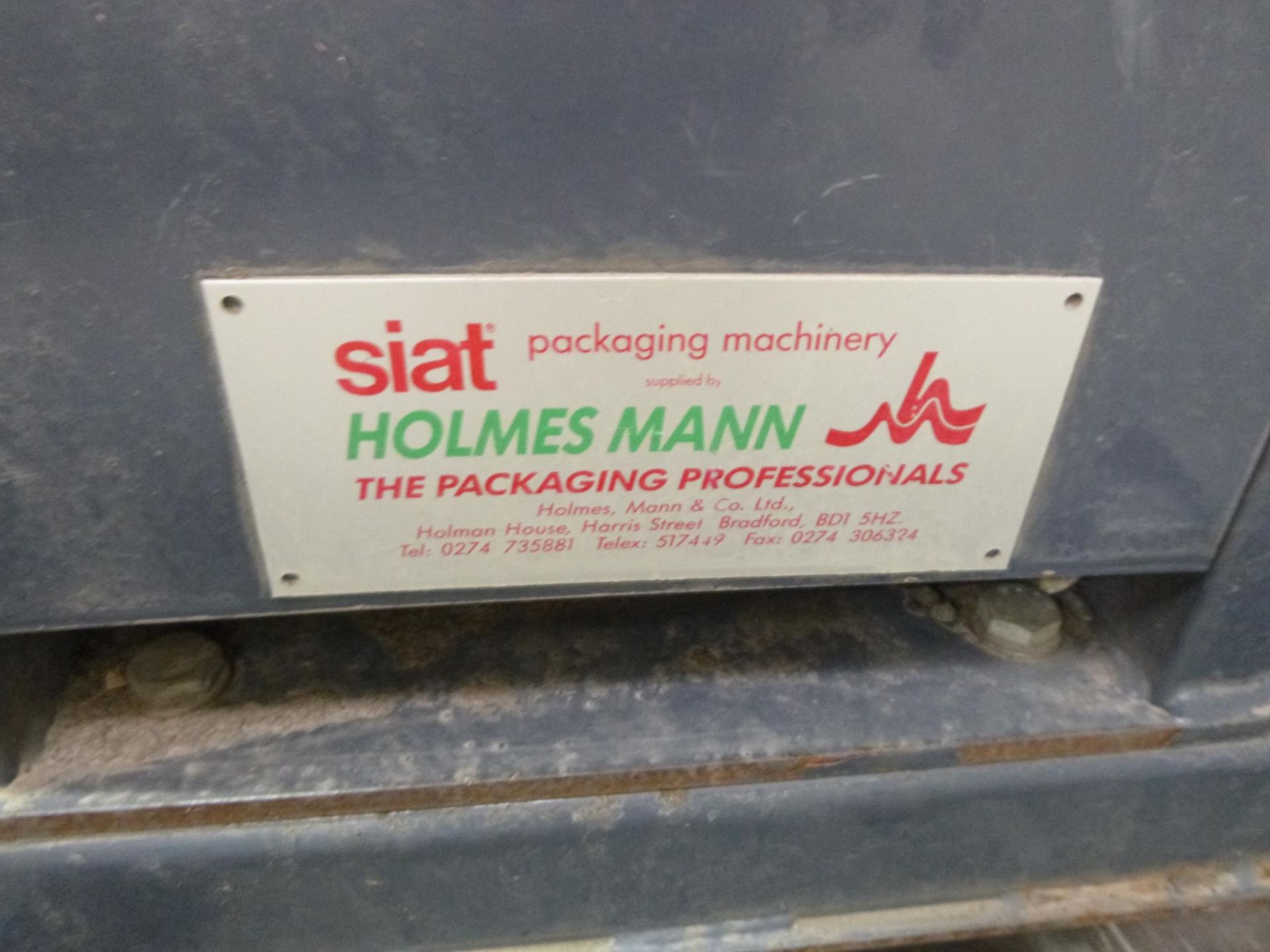 * A Siat Holmes Mann Pallet Wrapper S/N 1405 Type WS344-5 Model B 3PH. Please note there is £15 plus - Image 4 of 6