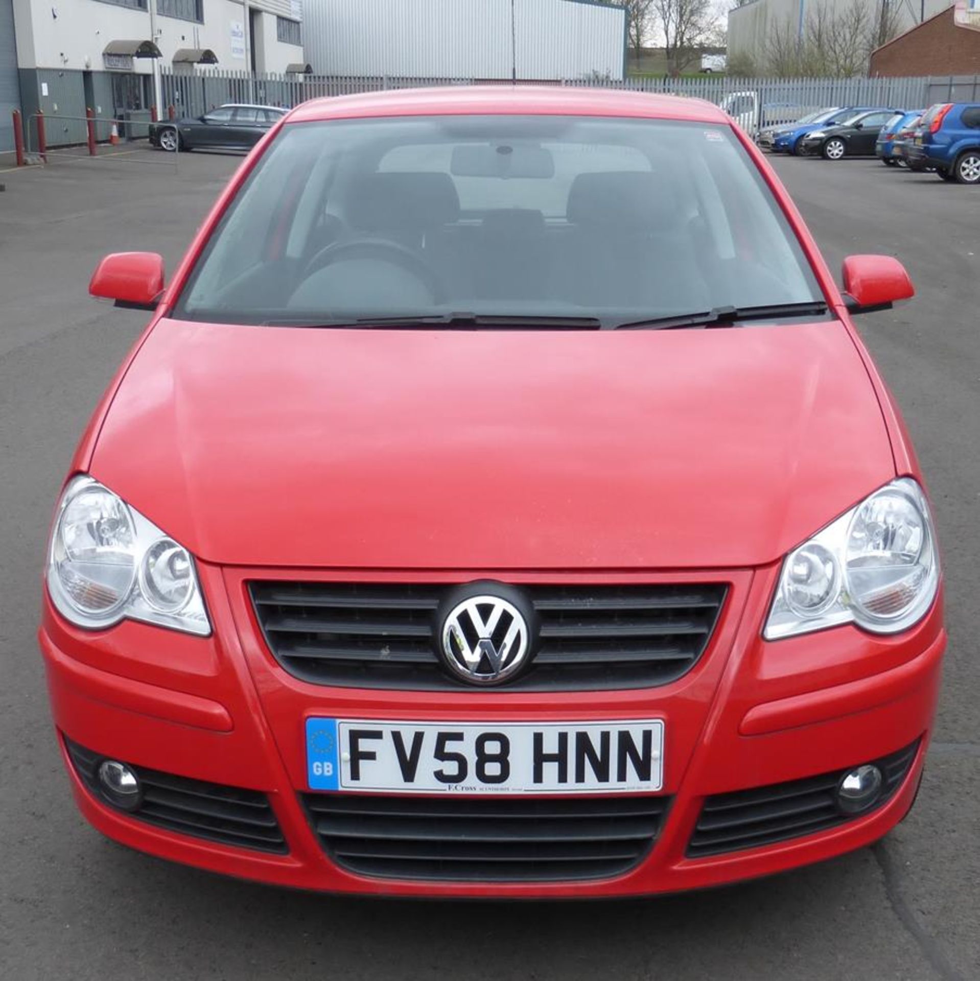 A VW Polo Petrol 1198cc, Red, 3 Door, Date of First Registration November 2008, Registration FV58