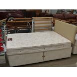 This is a Timed Online Auction on Bidspotter.co.uk, Click here to bid. A Bed (4' 6'' wide) with an