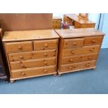 This is a Timed Online Auction on Bidspotter.co.uk, Click here to bid. A pair of modern Pine