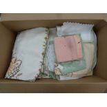 This is a Timed Online Auction on Bidspotter.co.uk, Click here to bid. A Box of Linen and Cotton