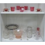 This is a Timed Online Auction on Bidspotter.co.uk, Click here to bid. Eight pieces of Cranberry