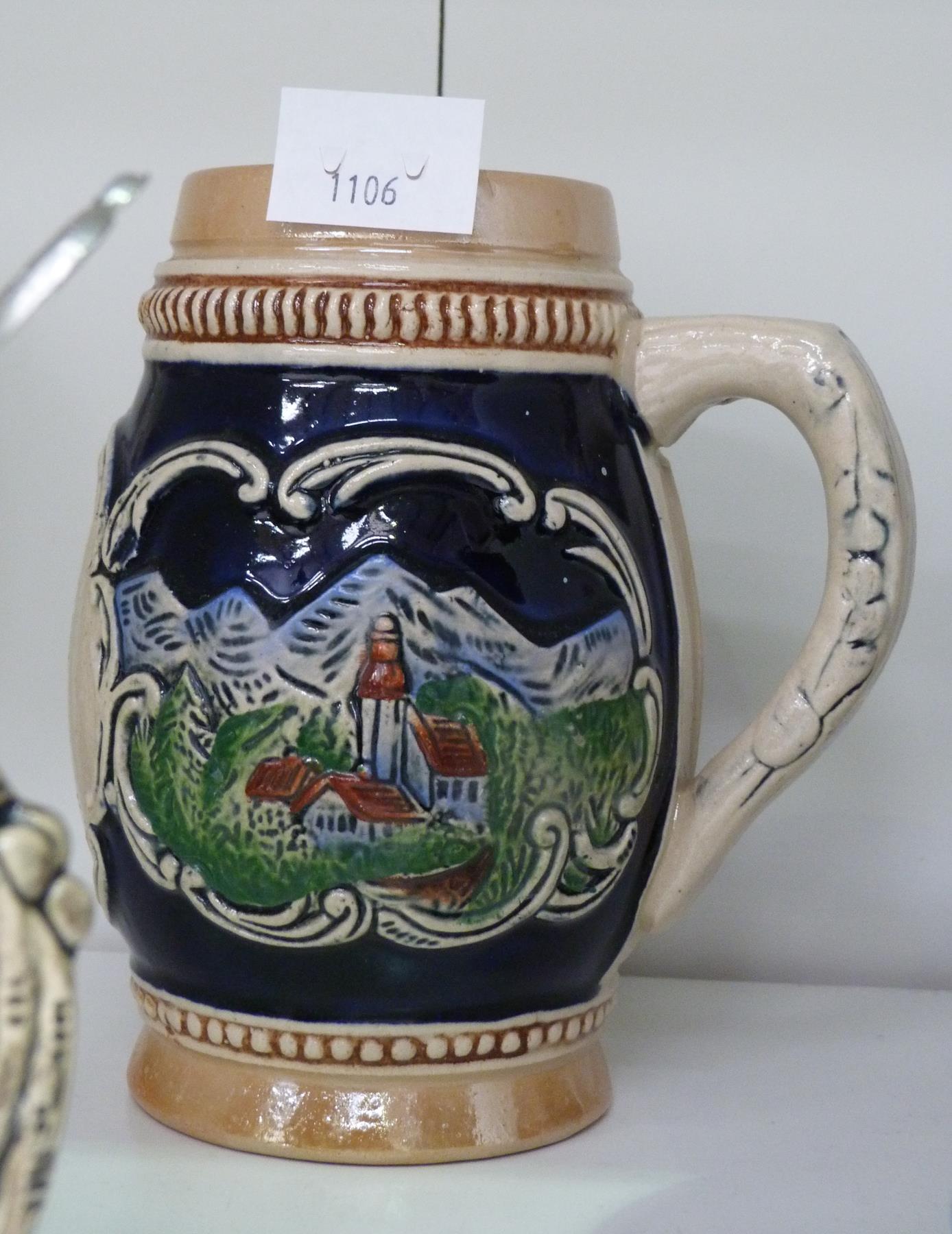 This is a Timed Online Auction on Bidspotter.co.uk, Click here to bid. Six German Beer Steins (three - Image 3 of 4