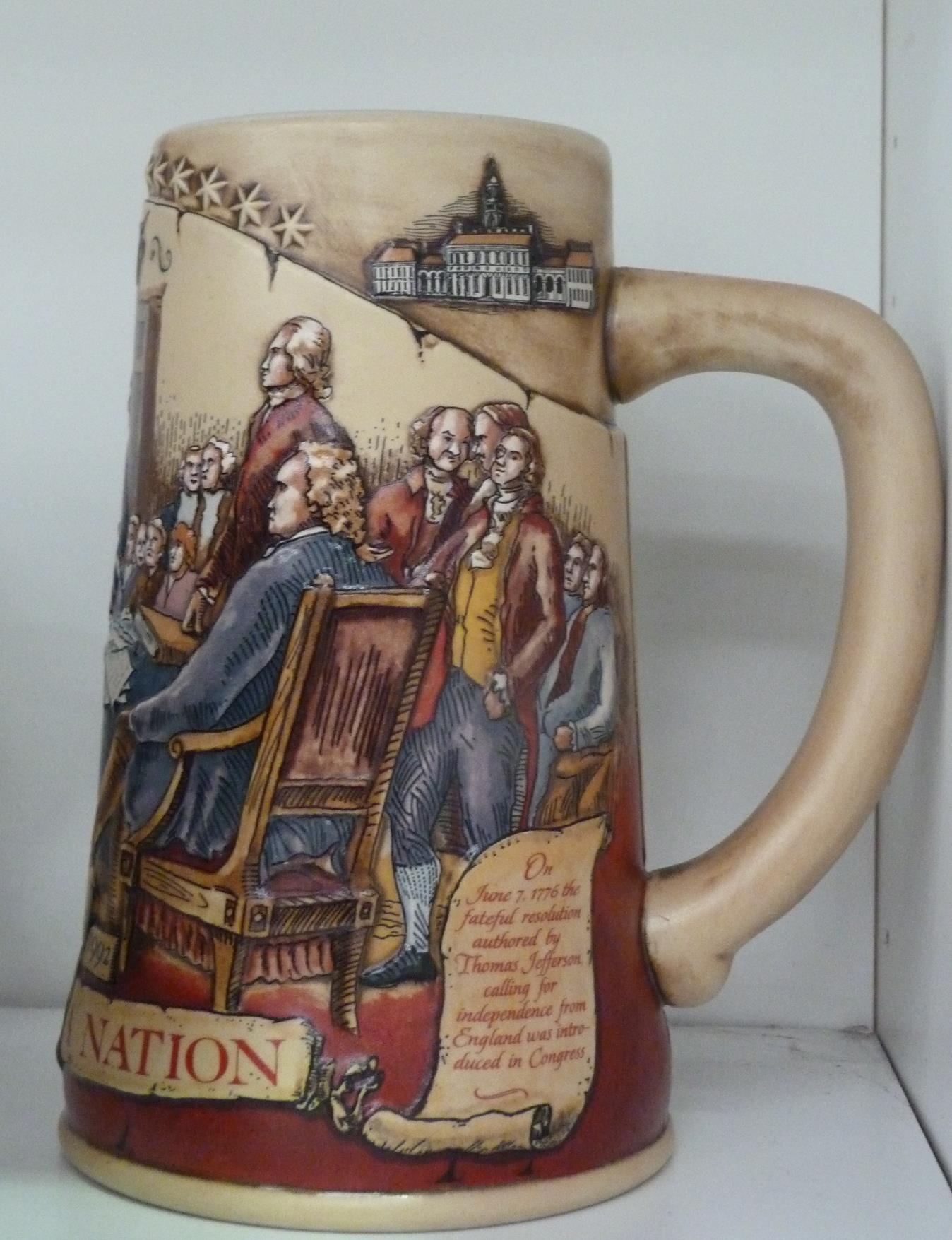This is a Timed Online Auction on Bidspotter.co.uk, Click here to bid. Six German Beer Steins (three - Image 4 of 4