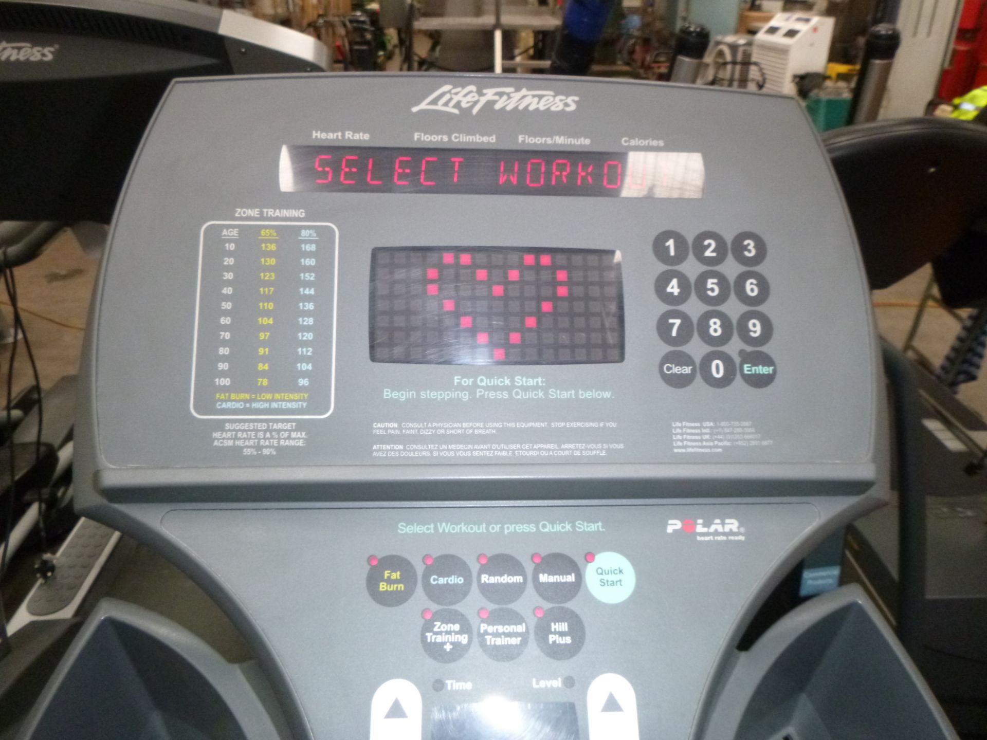 * A Life Fitness Stepper 95Si. S/No ACF100303. - Image 4 of 4