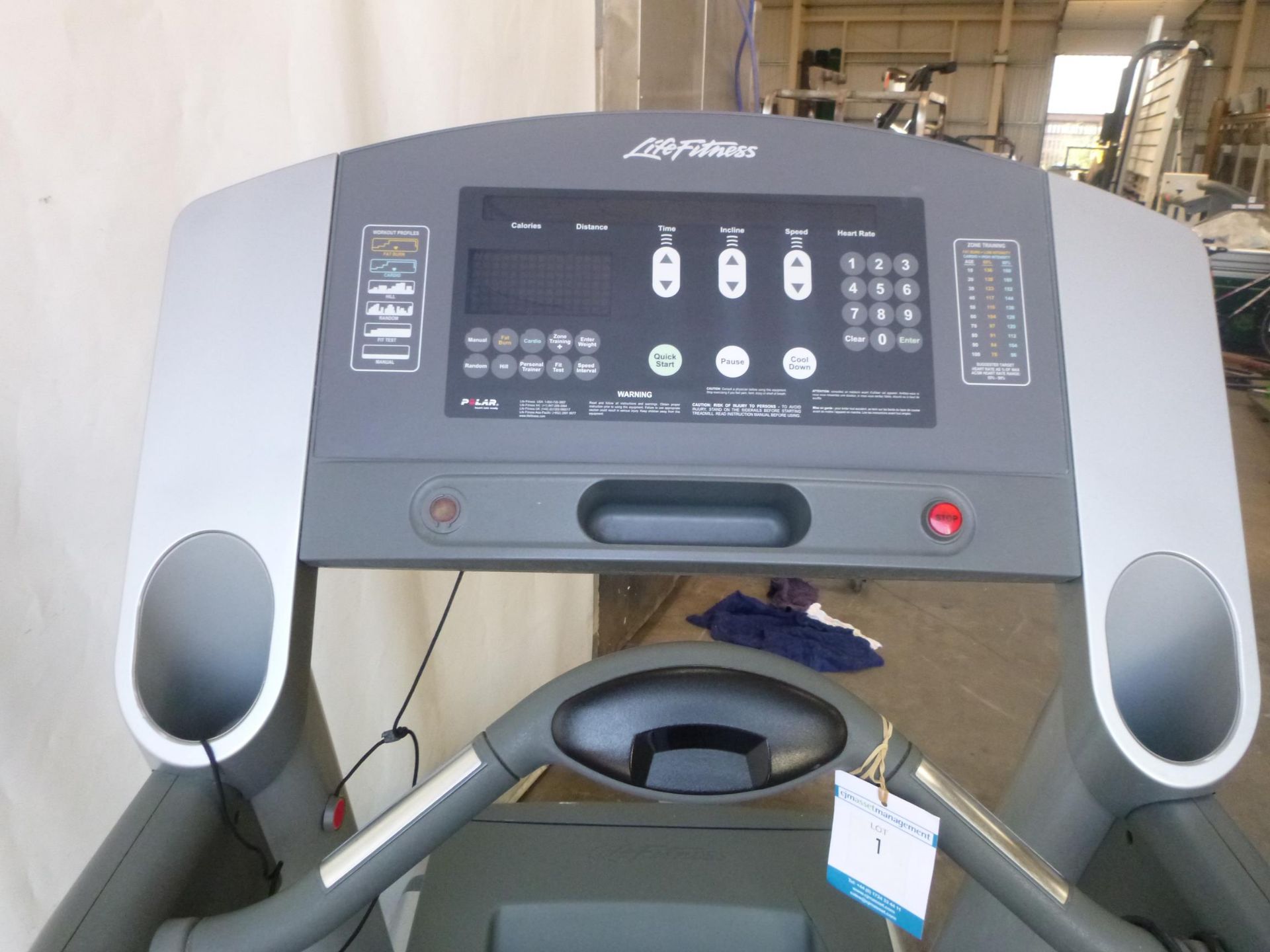 * A Life Fitness 95TI Treadmill. S/No 102209. - Image 2 of 5