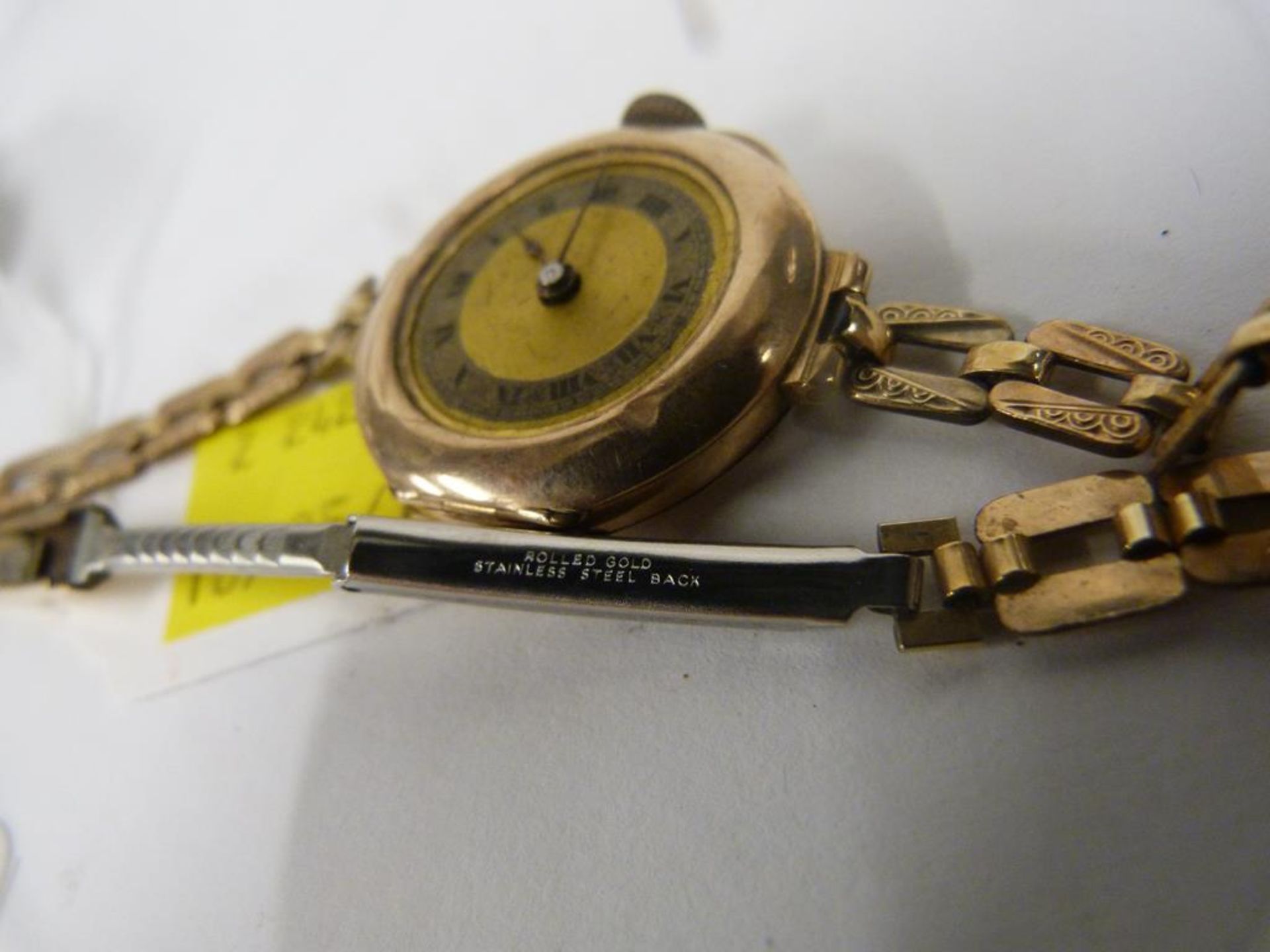 A Victorian Silver Cased Key Wind Pocket Watch, London 1873 together with a 9ct Gold Wrist Watch. ( - Image 6 of 6