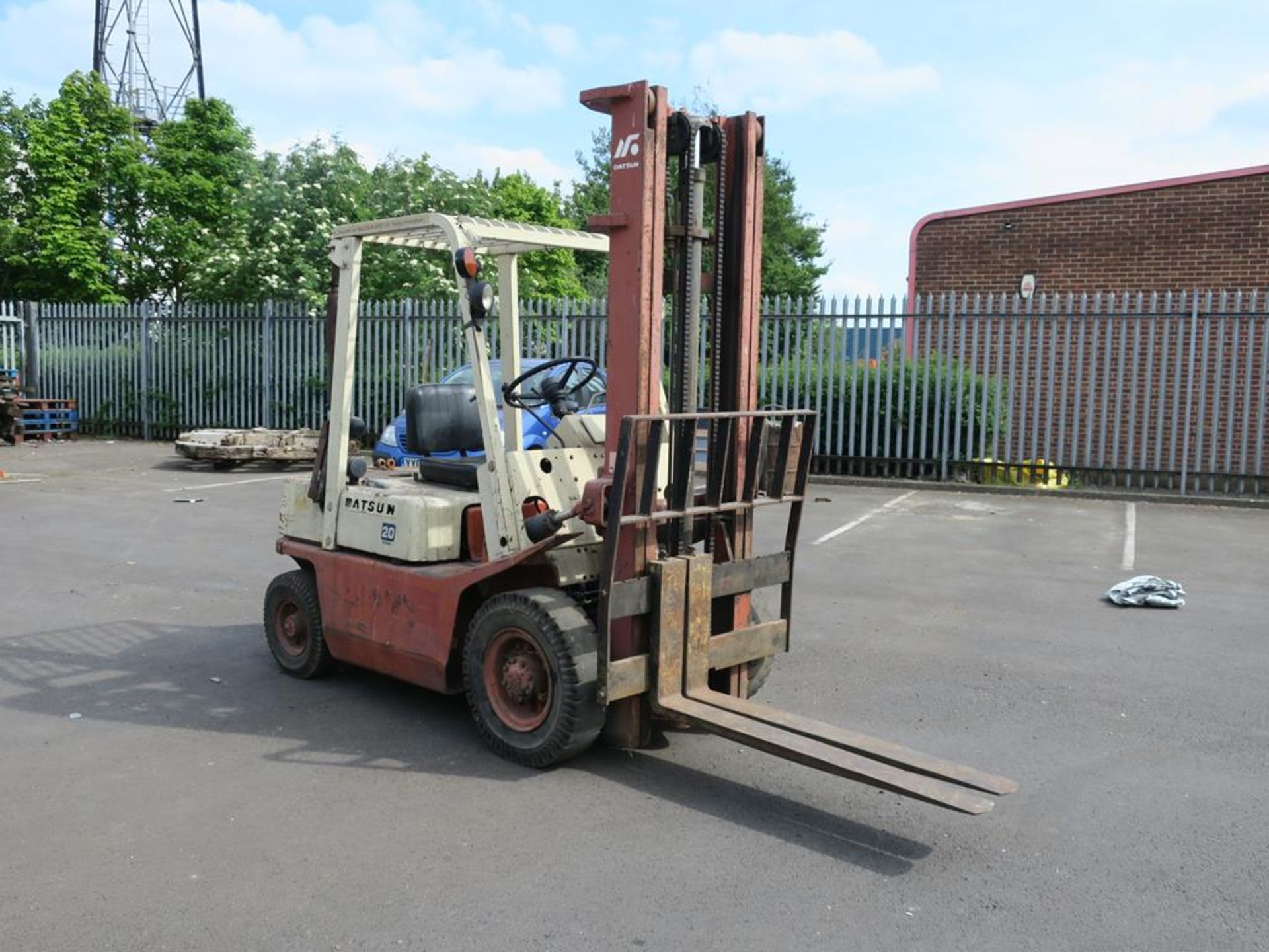 A Datsun 20 Diesel Forklift 2 ton 1391 hours Model EF02 variation A2OU. - Image 6 of 6