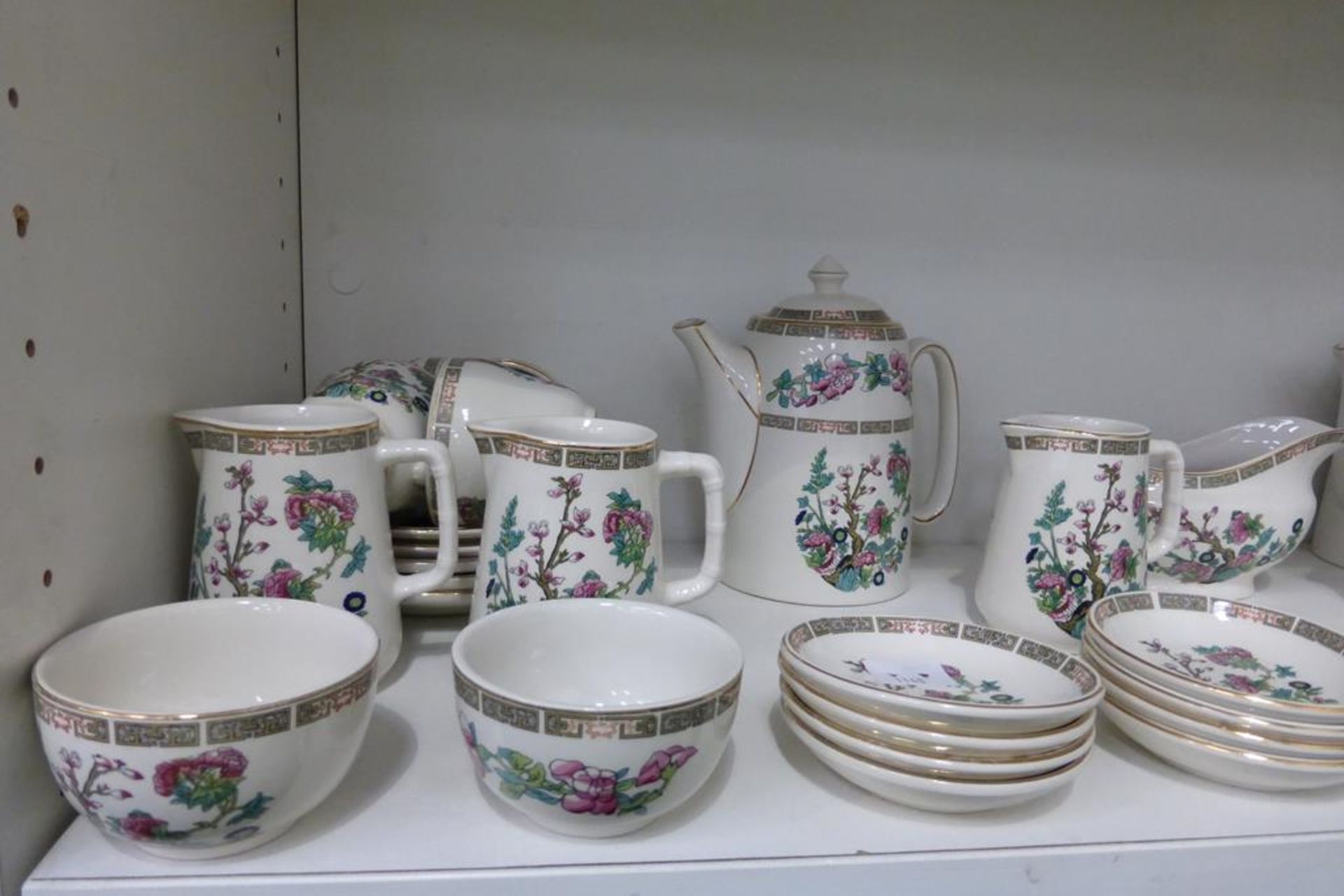 A large Sampson Bridgewood Ironstone Coffee/Dinner Service featuring coffeepots, coffee cans, - Image 2 of 6