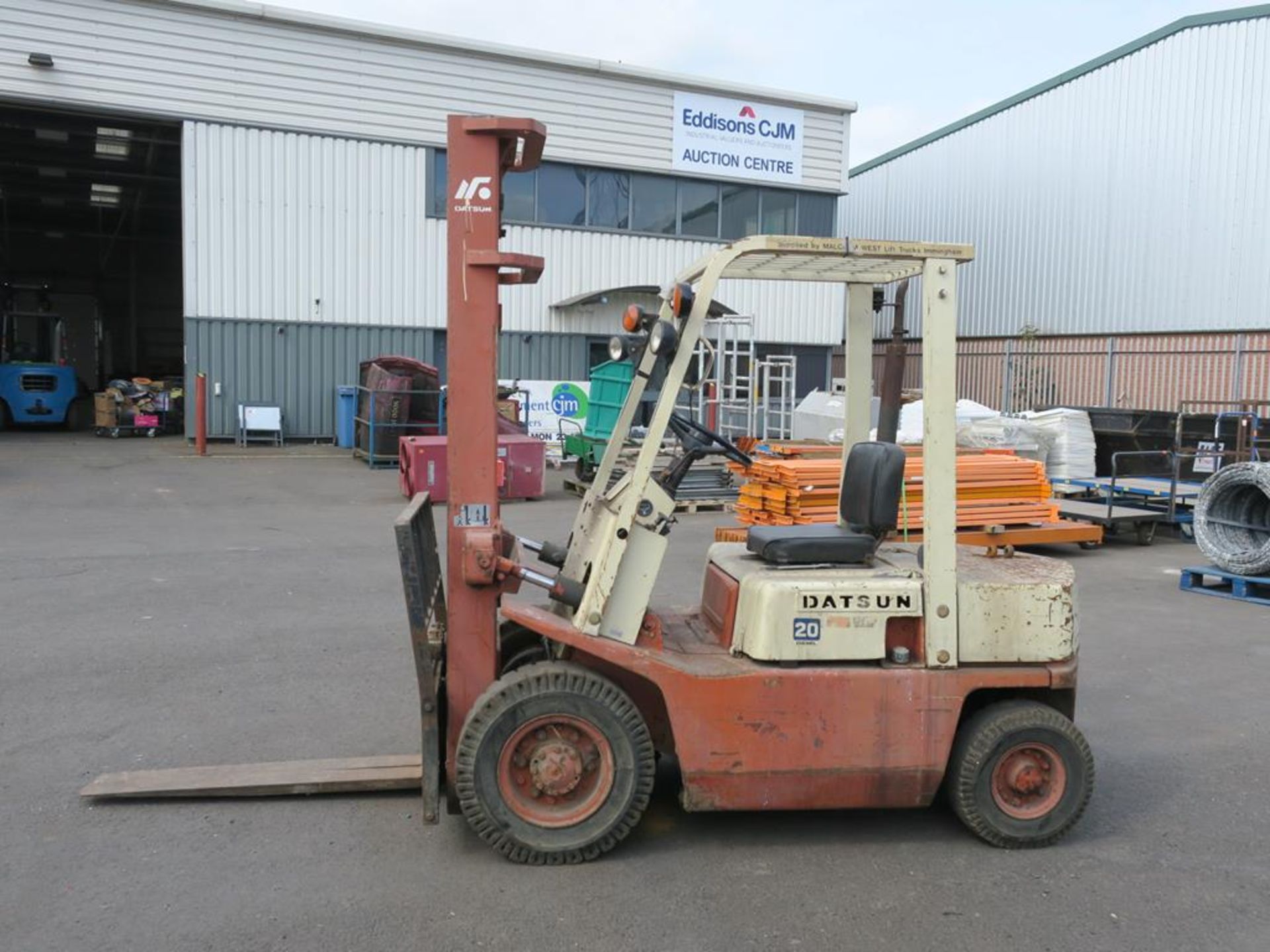 A Datsun 20 Diesel Forklift 2 ton 1391 hours Model EF02 variation A2OU.