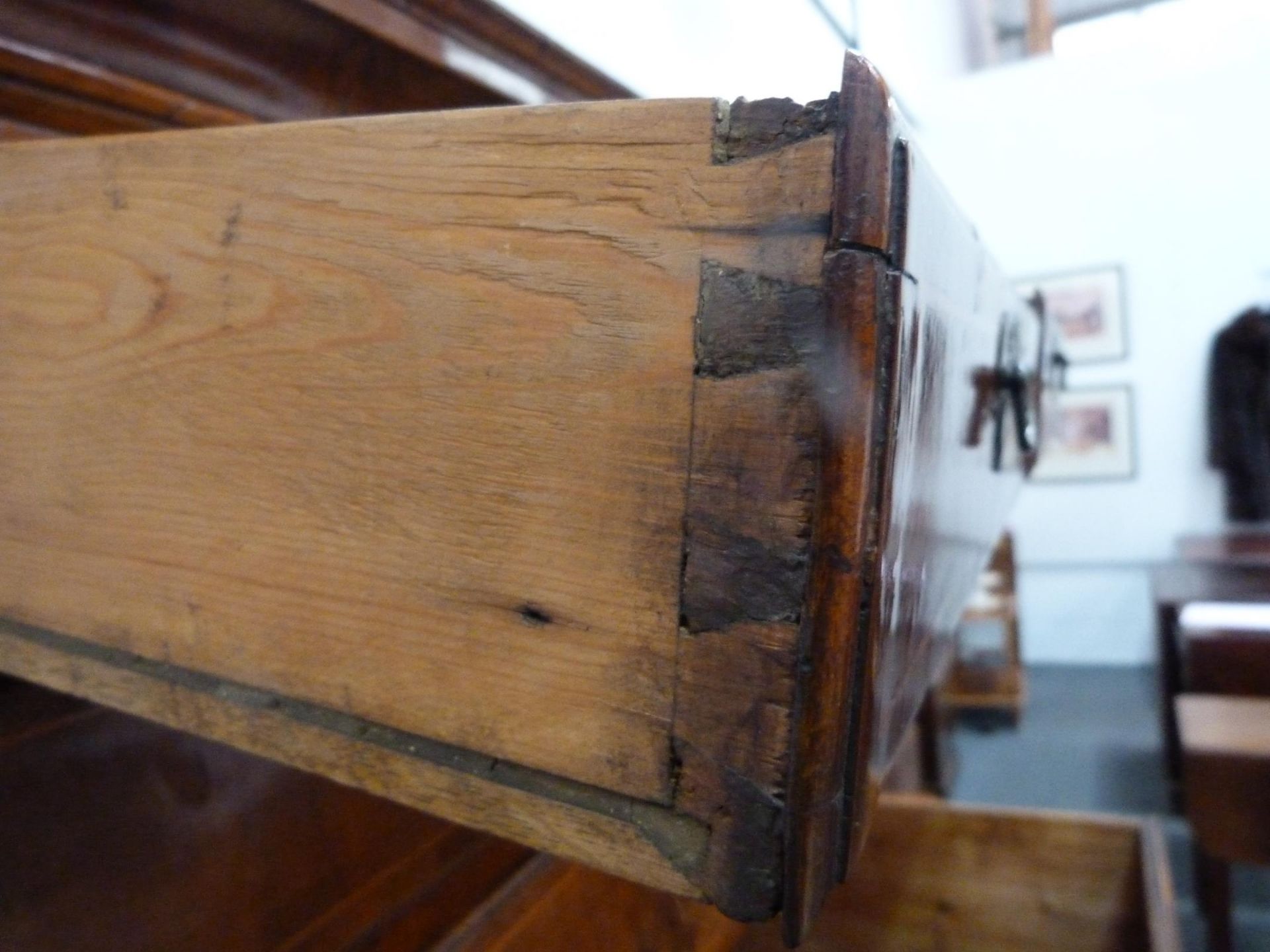 An 18th Century Walnut Tallboy of Small size with Inlaid Stringing to the Drawer Fronts; Two Short - Image 17 of 18