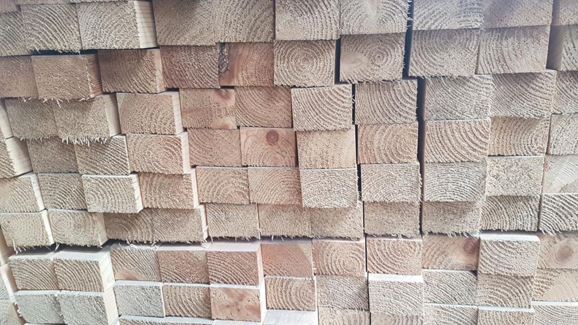 * 50x63 (43x60) planed square edged. 300 pieces at 1800mm. 2H2293. Please note this lot is located - Image 2 of 2