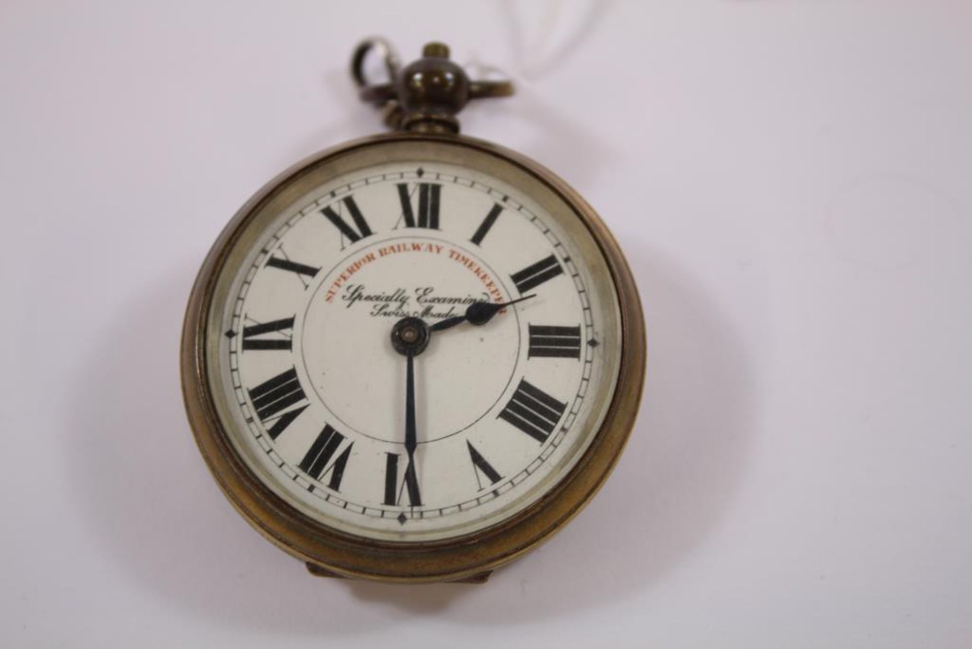 An early 20th Century silver cased key-wind Waltham Pocket Watch Birmingham 1909 (with silver chain) - Image 7 of 7