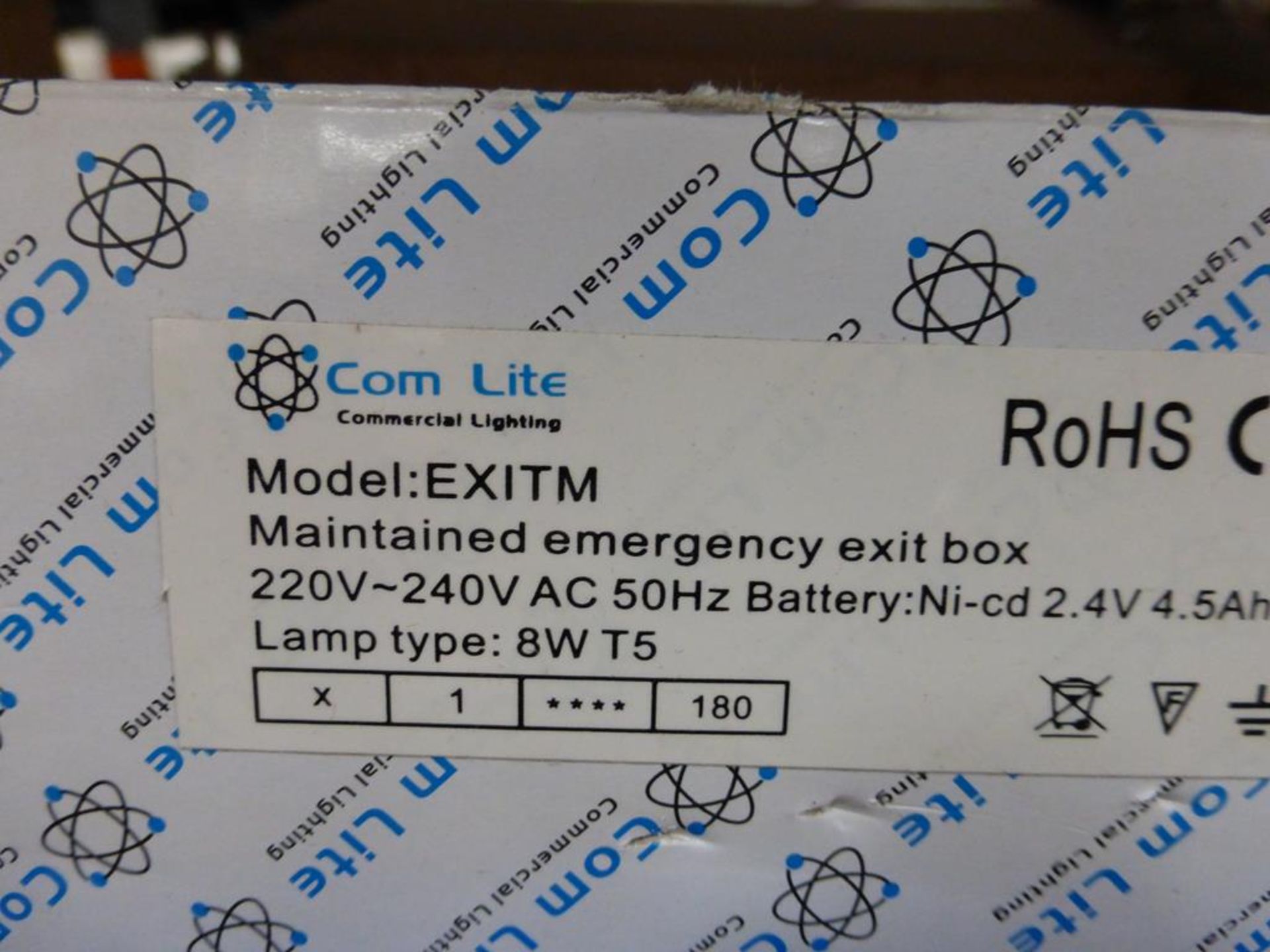 10 X Exitm 8W Maintained Emergency Exit Box - Image 2 of 2