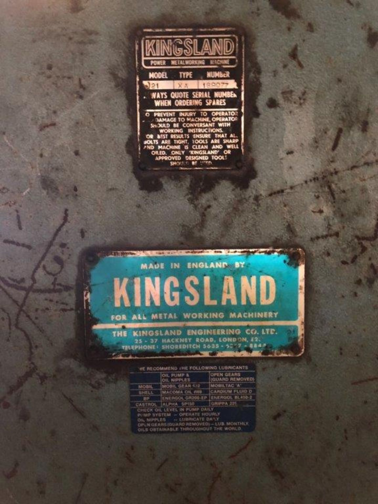 * Kingsland Steelworker C/W Selection of Punches and Attachments. Please note this lot is located at - Image 3 of 6