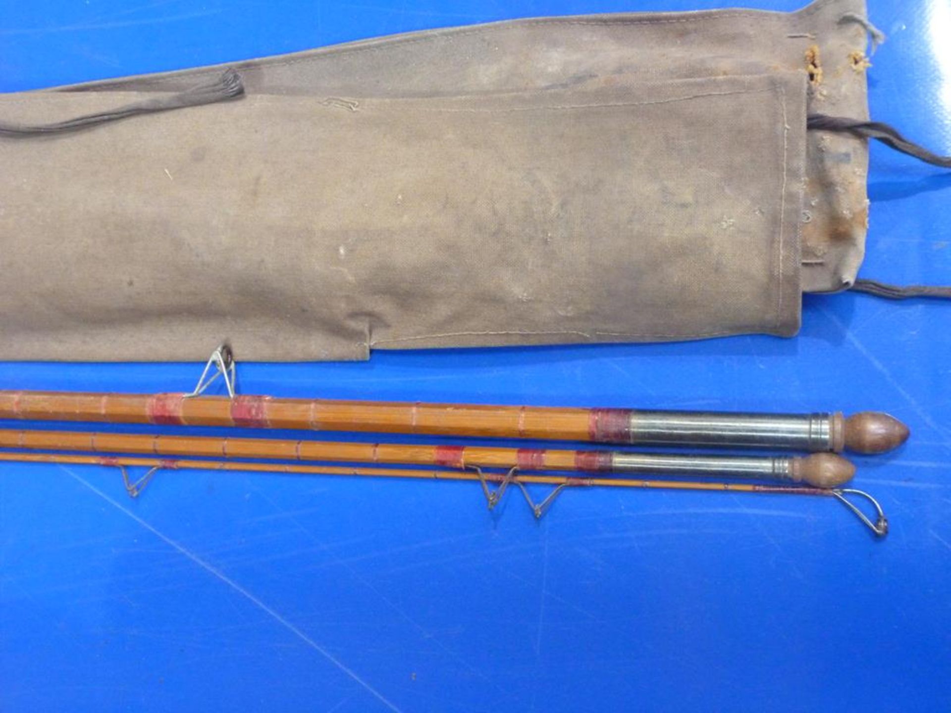 A Vintage Aspindale ''The Aero'' No 891 three piece, Split Cane Rod. Labelled Aspindale Bros. - Bild 2 aus 5