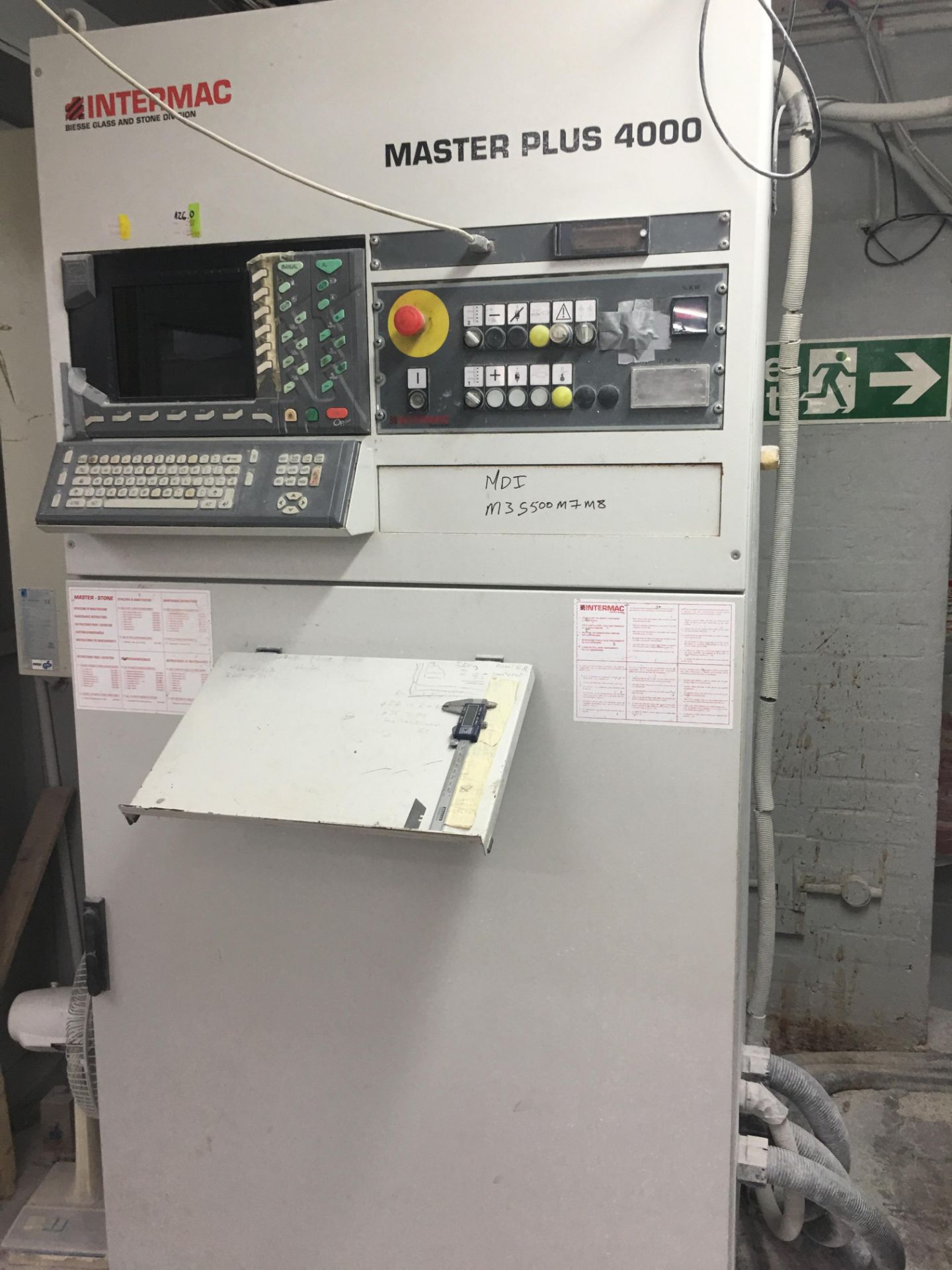 * Intermac Master Stone Plus 4000 CNC Stone Saw. A 2003 (?) Intermac Master Stone Plus 4000 CNC