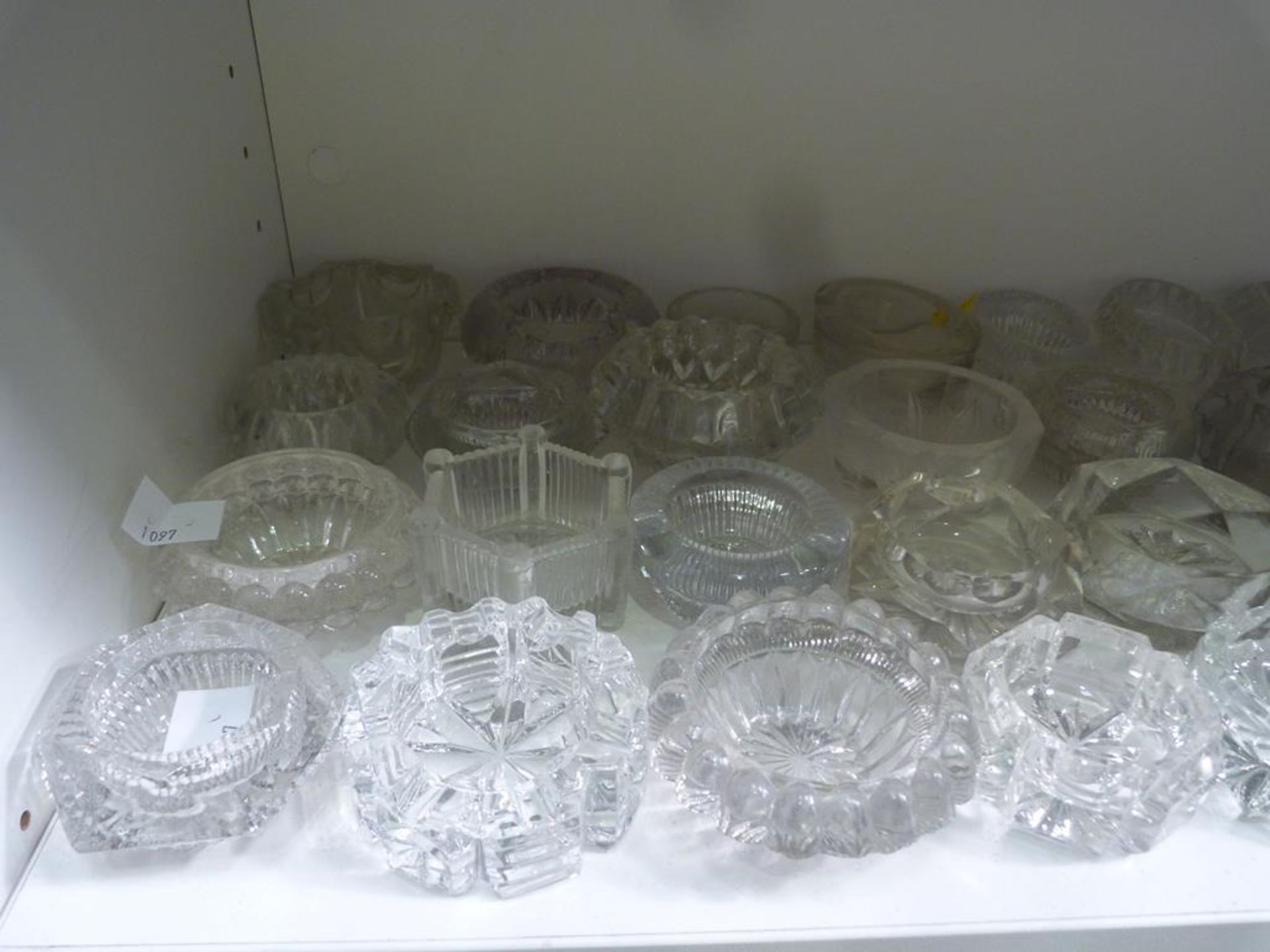 A collection of Clear Glass Victorian Salts (est £40- £80)