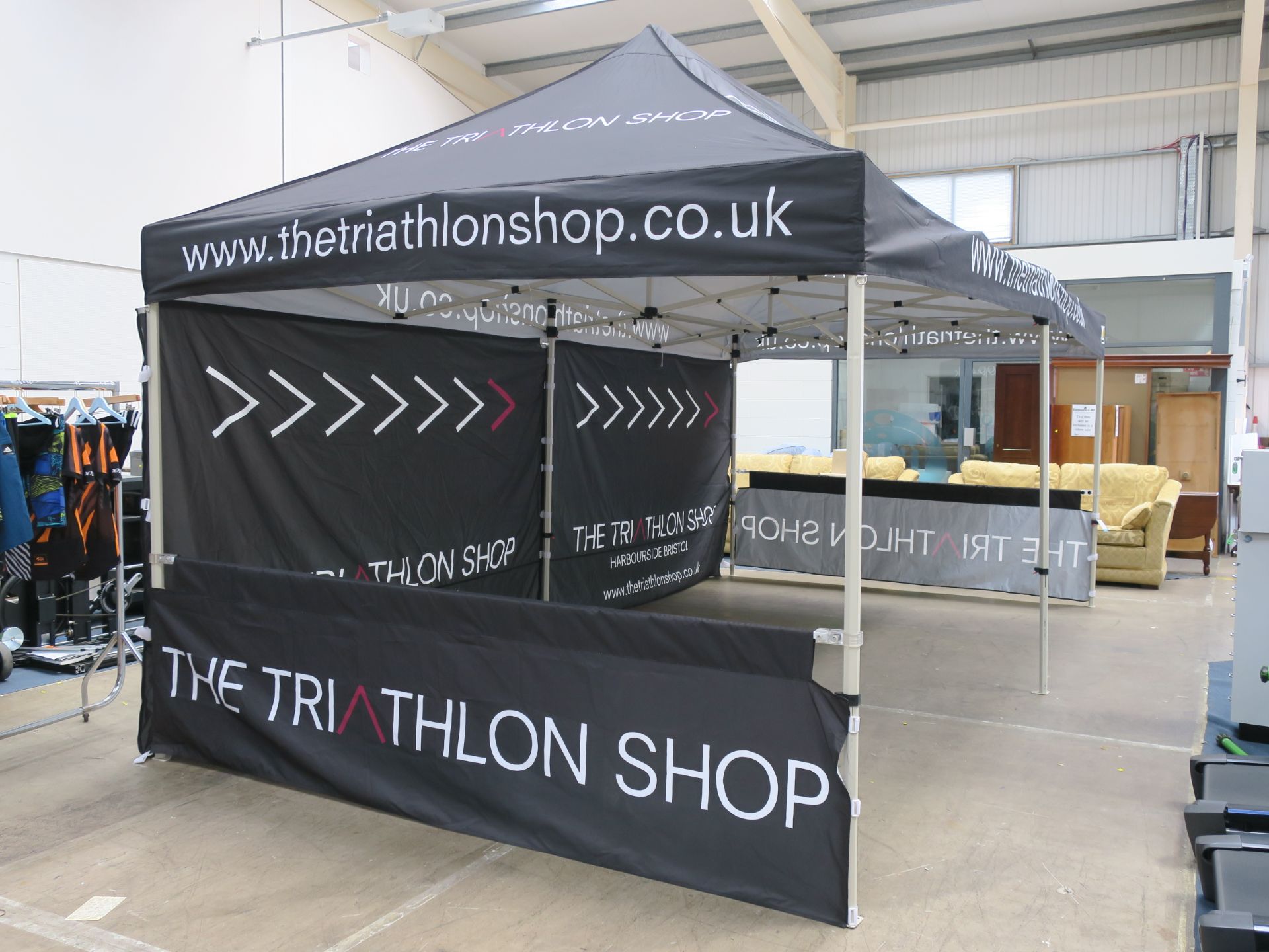 * An ABC Canopy made Event Stand/Gazebo. Please see pictures which show the graphics on the - Image 14 of 15