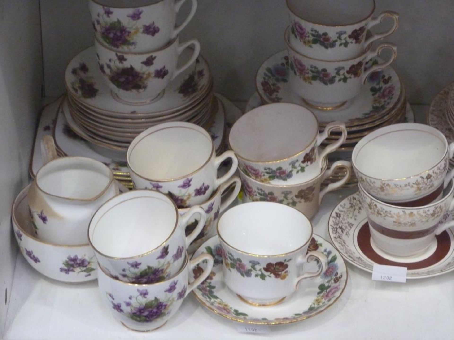 Three Shelves to contain an assortment of Tableware, including Johnson Bro's 'Old English' - Image 10 of 11